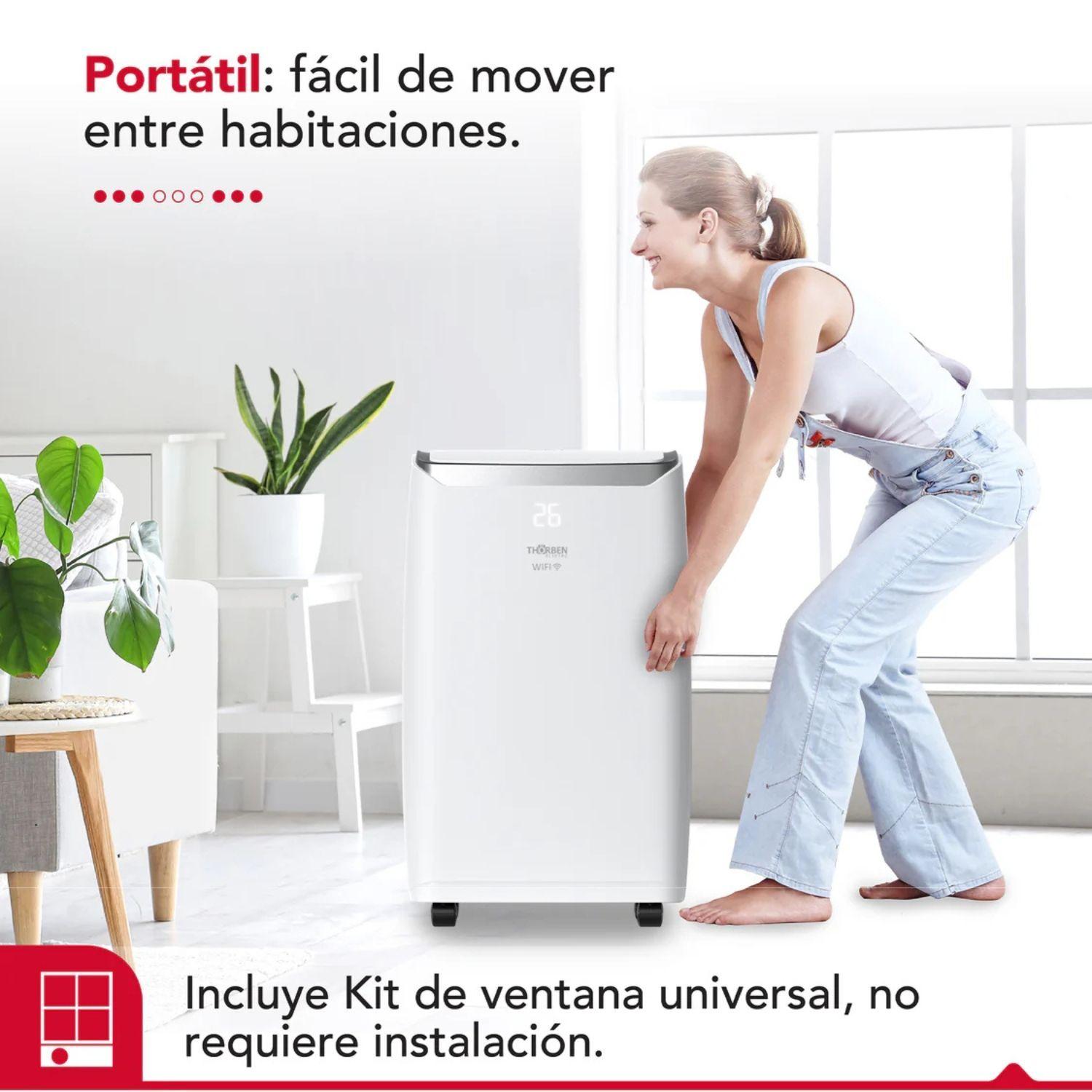 Aire Acondicionado Portatil Smartpac 4 en 1 Wifi 12000 btu Thorben-5