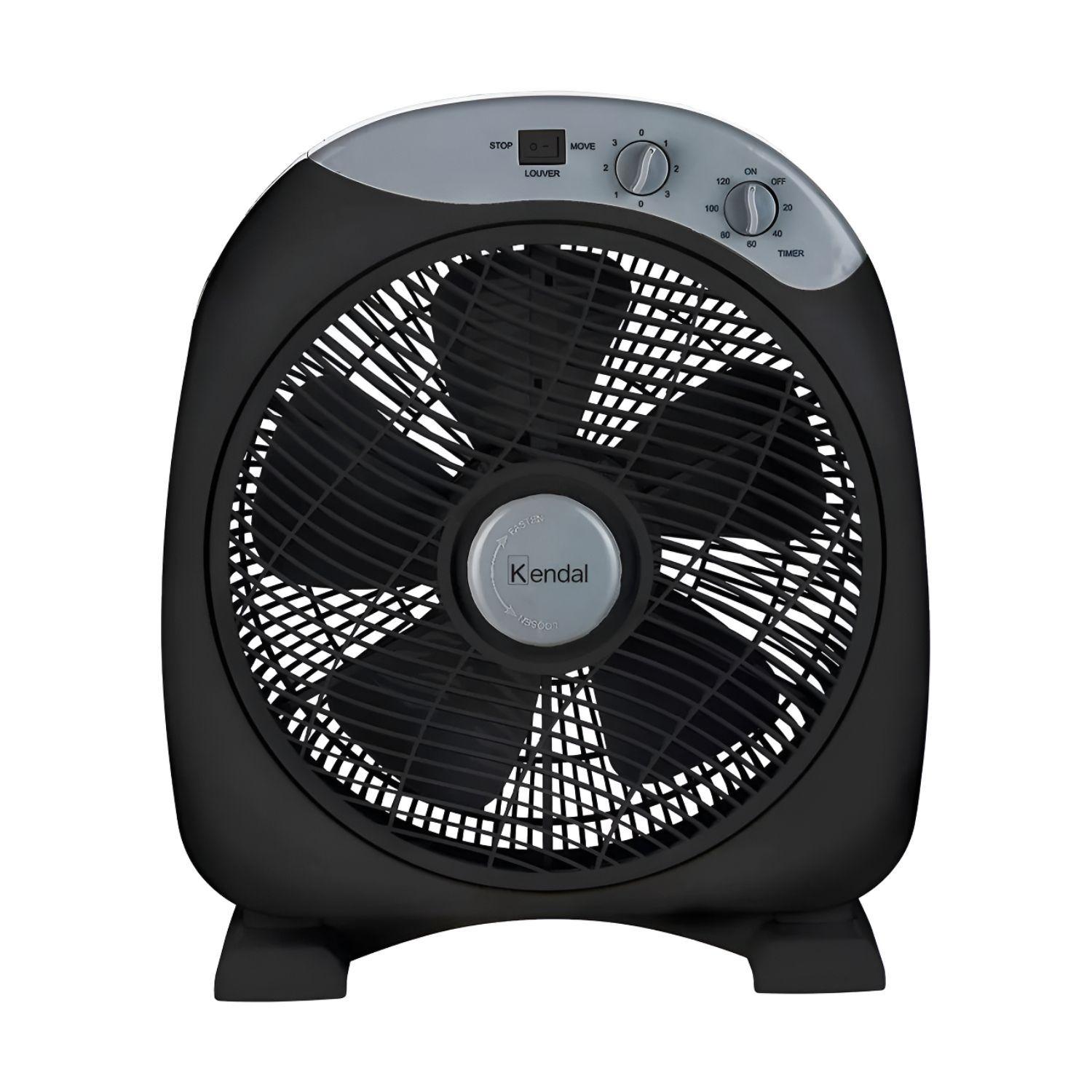 Ventilador Piso Mesa Silencioso Kendal Box Kf-12b3N Timer 120 Min Negro-2