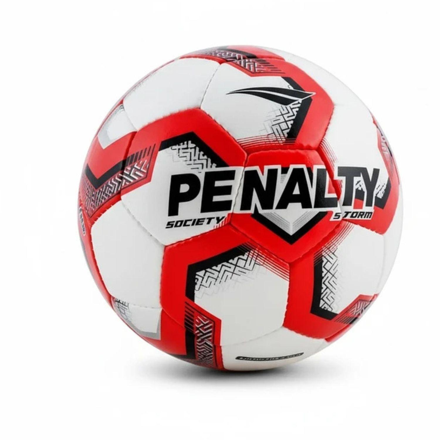 Pelota Futbolito Balon Futbol 7 N 5 Penalty Storm XXV Bote Medio Rojo-4