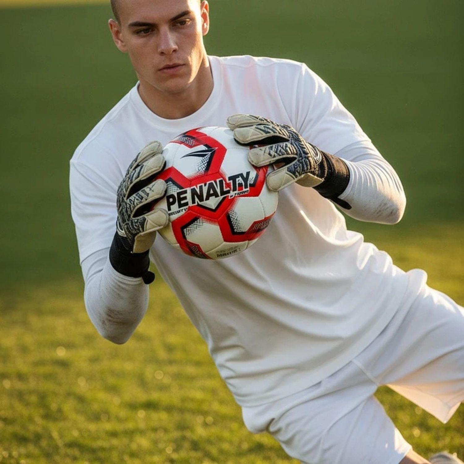 Pelota Futbolito Balon Futbol 7 N 5 Penalty Storm XXV Bote Medio Rojo-8
