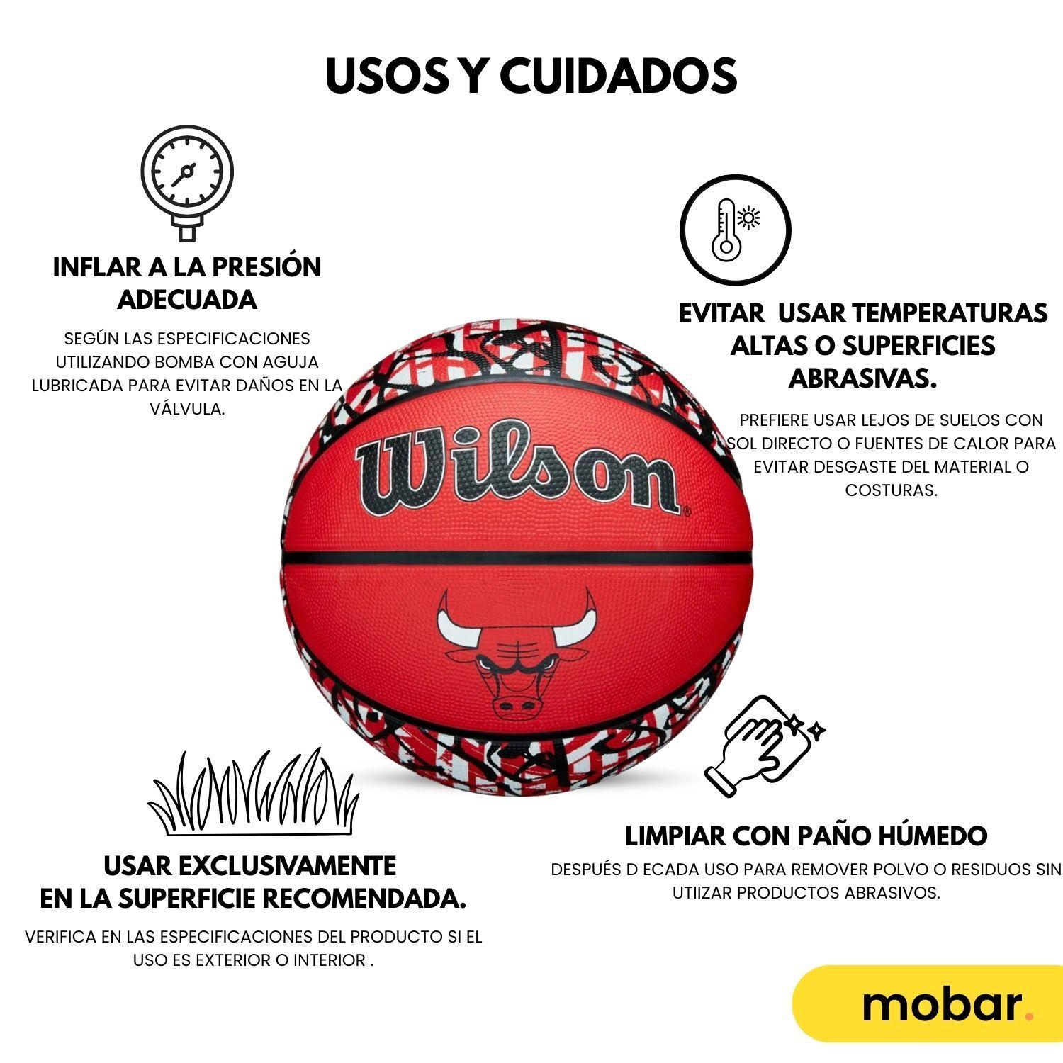 Balon Basquetbol Basketball N7 Wilson Graffiti Chicago Bulls-9