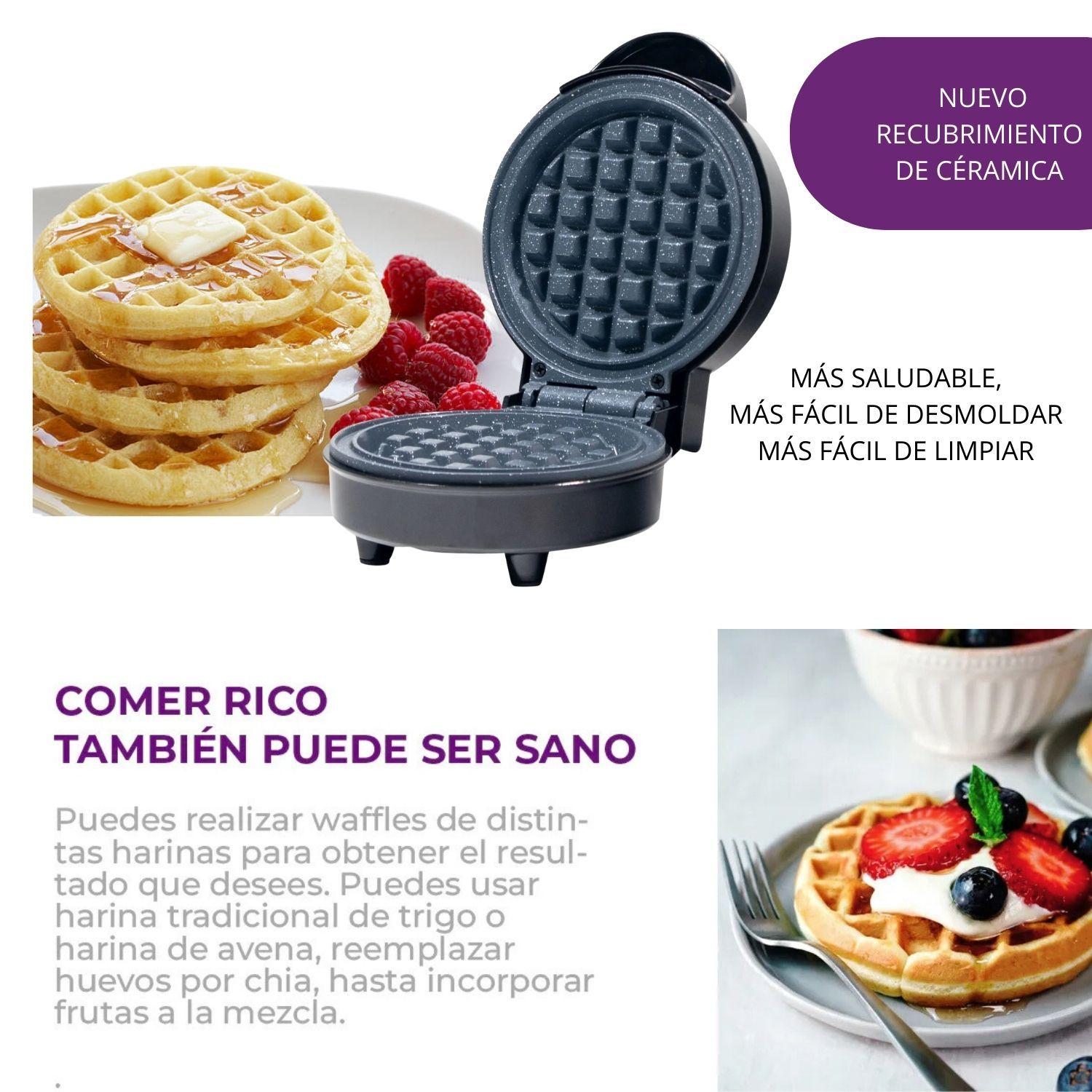 Máquina Mini Waffles Wafles Wafflera Blanik Bmw079 -3