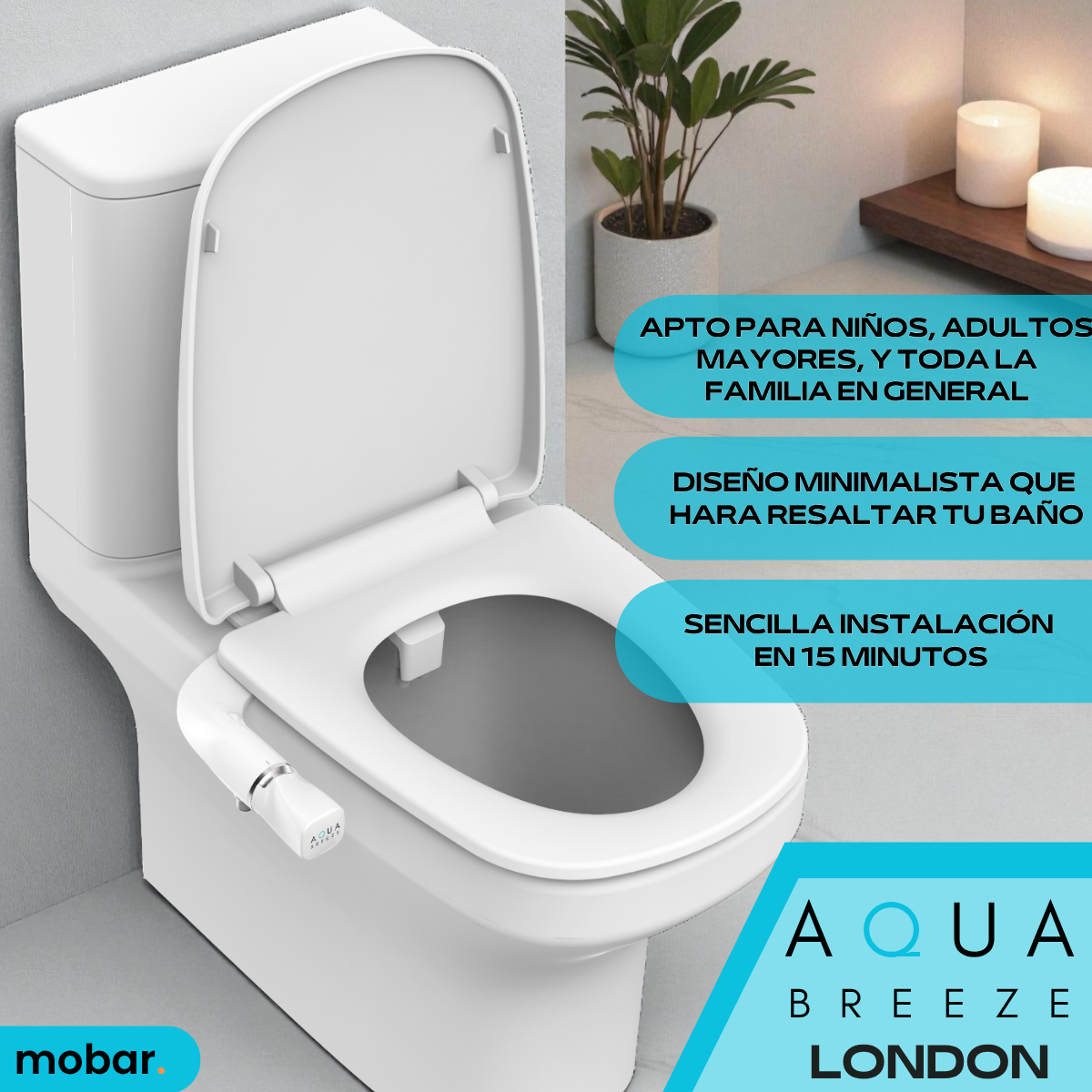 Bidet Wc Ducha Arabe Turca Inodoro Lavado London Aquabreeze-4