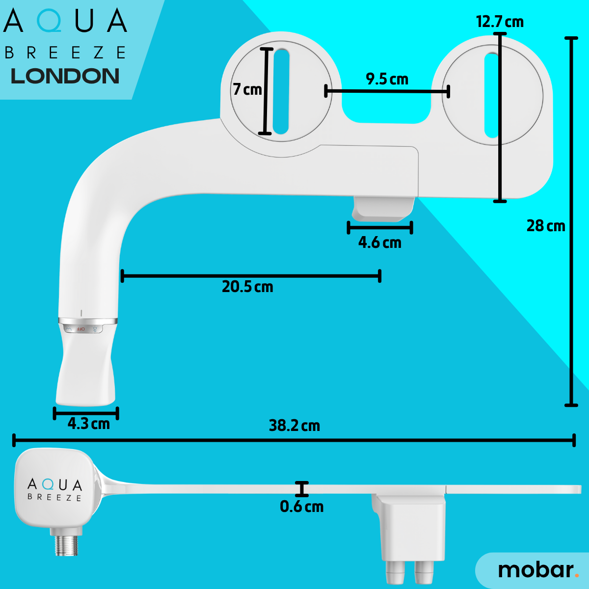 Bidet Wc Ducha Arabe Turca Inodoro Lavado London Aquabreeze-5