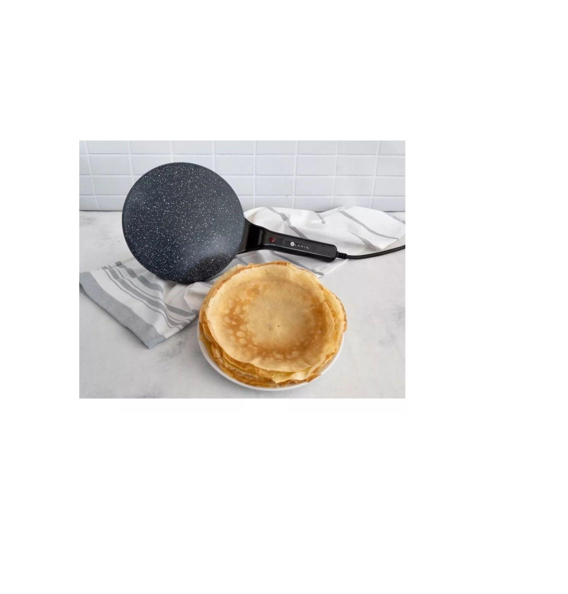 Panquequera Blanik Electrica Crepes 800w Antiadherente +bowl-3