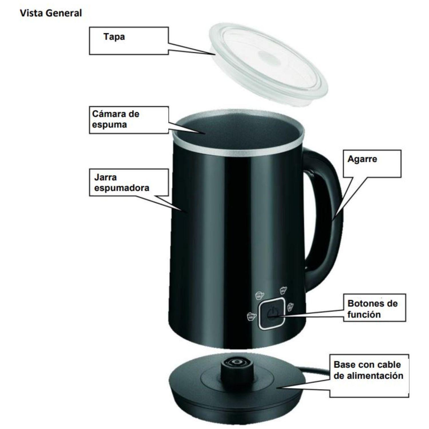 Espumador De Leche Blanik Electrico Bel083 500w Blanco-2