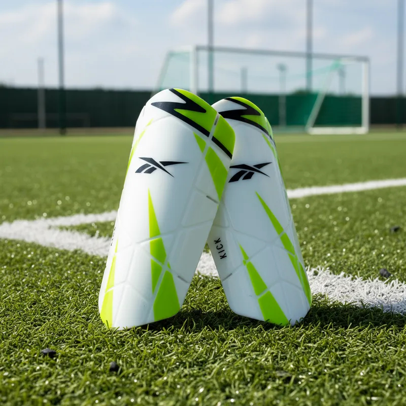 Canilleras Futbol Espinilleras Deportivas Reebok Kick Adulto Verde Negro-7