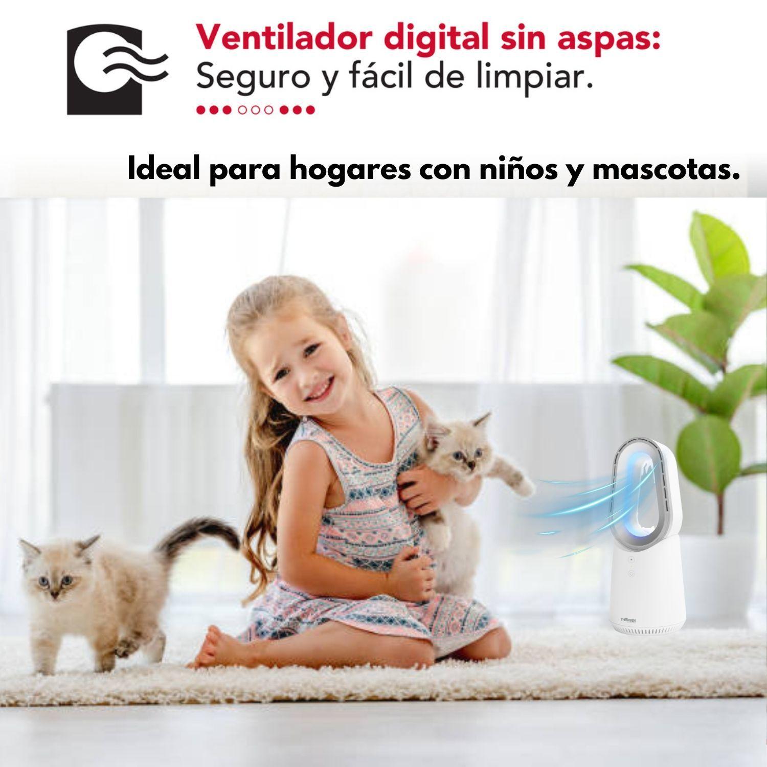 Ventilador Escritorio Silencioso Thor Bladeless Ledfan Thorben-2