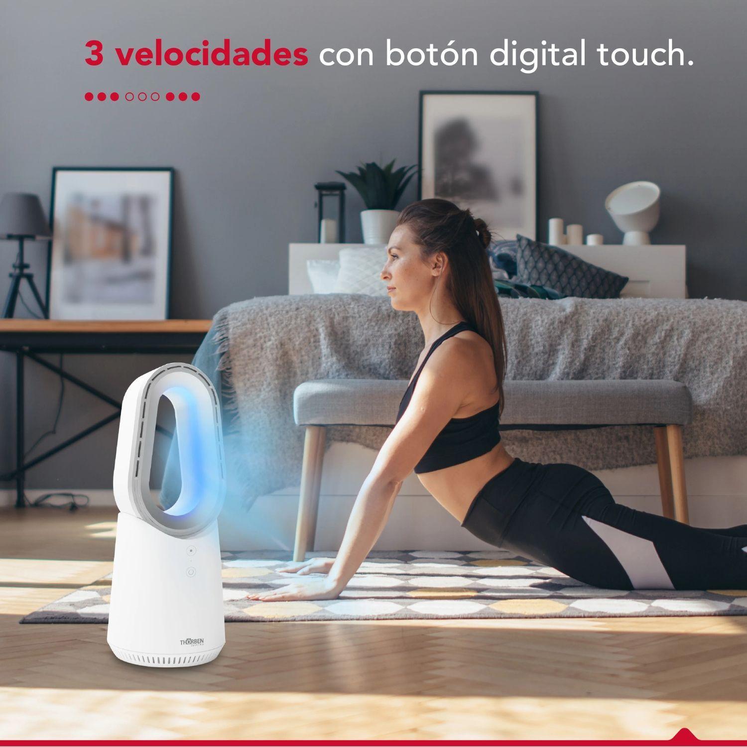 Ventilador Escritorio Silencioso Thor Bladeless Ledfan Thorben-5
