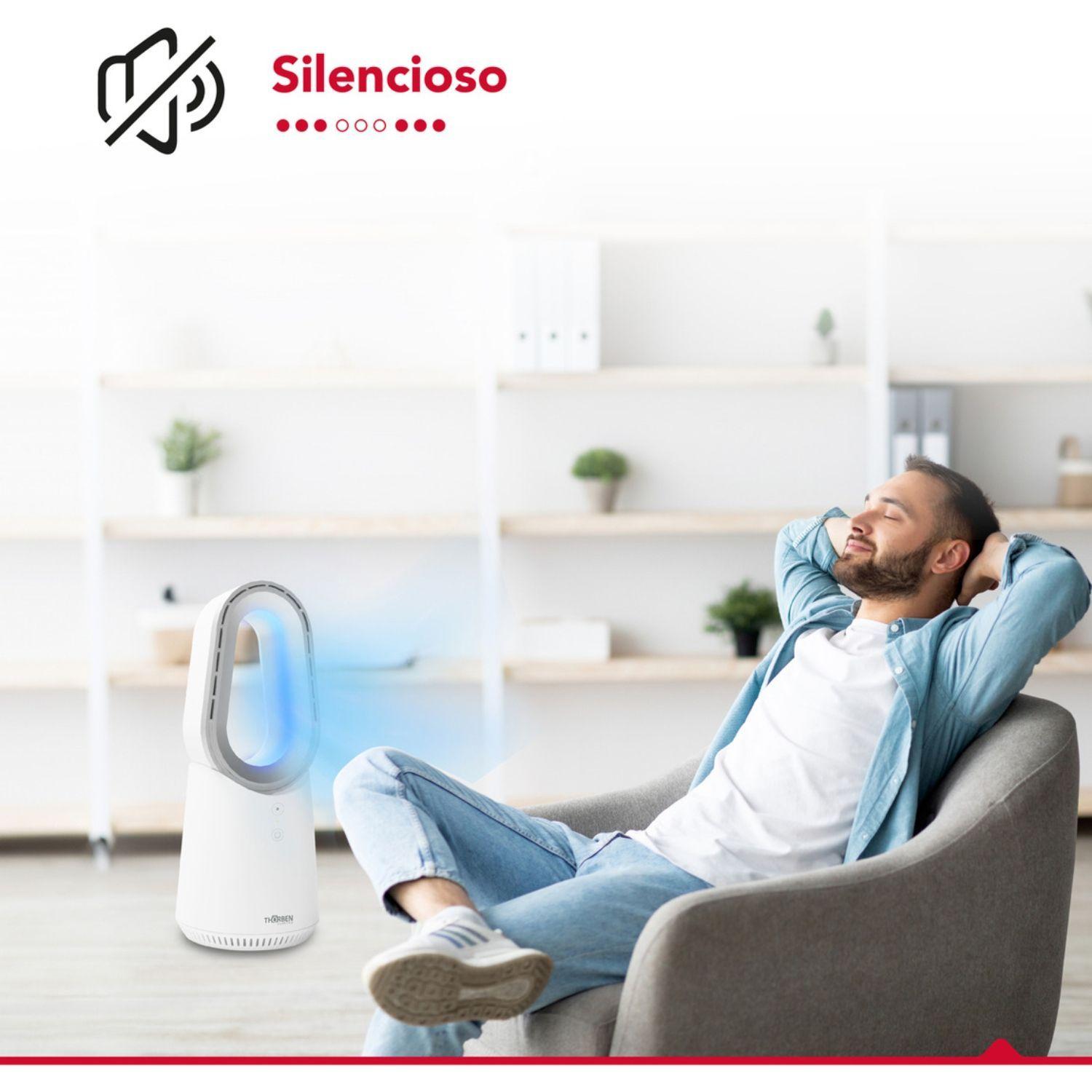 Ventilador Escritorio Silencioso Thor Bladeless Ledfan Thorben-6