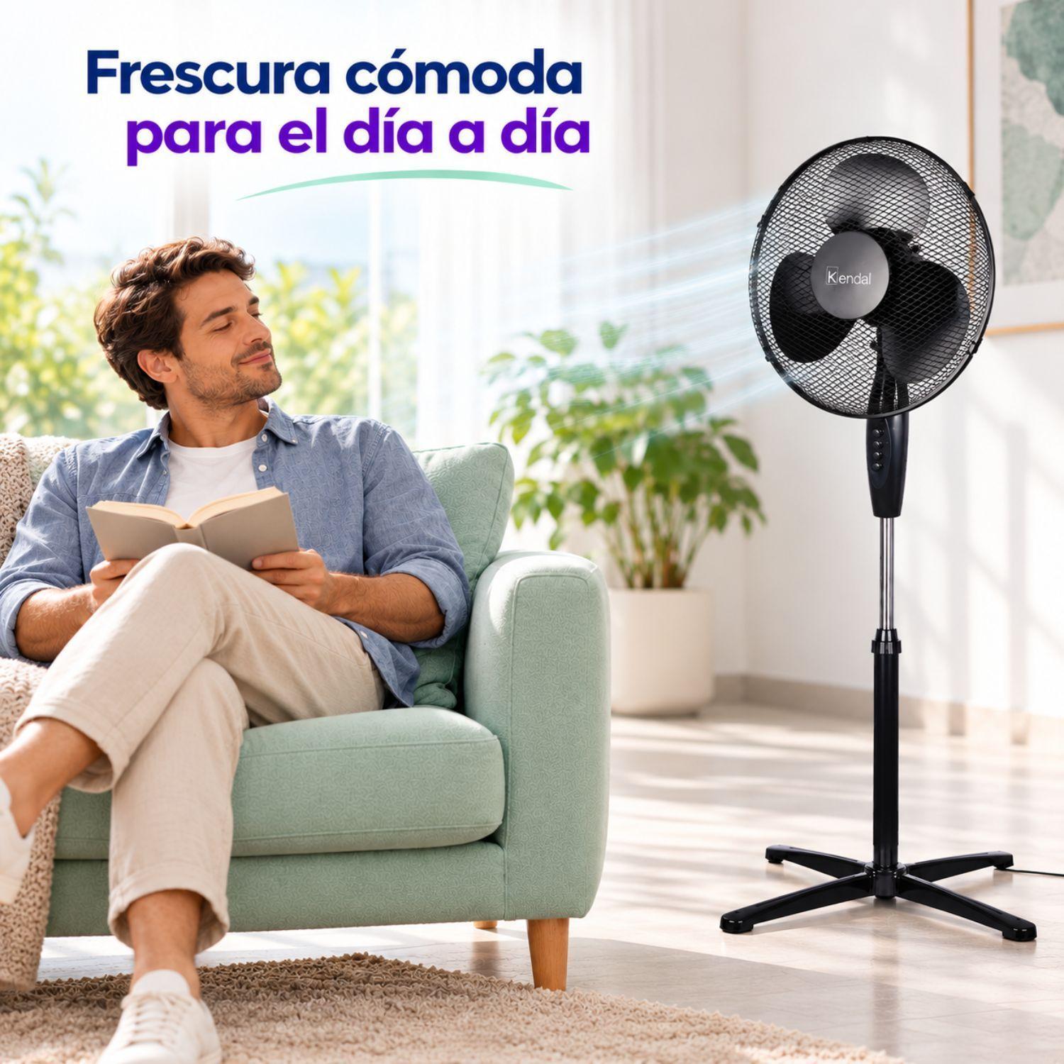 Ventilador Pedestal Silencios 16 Pulgadas Kvp-basic25 Kendal-2