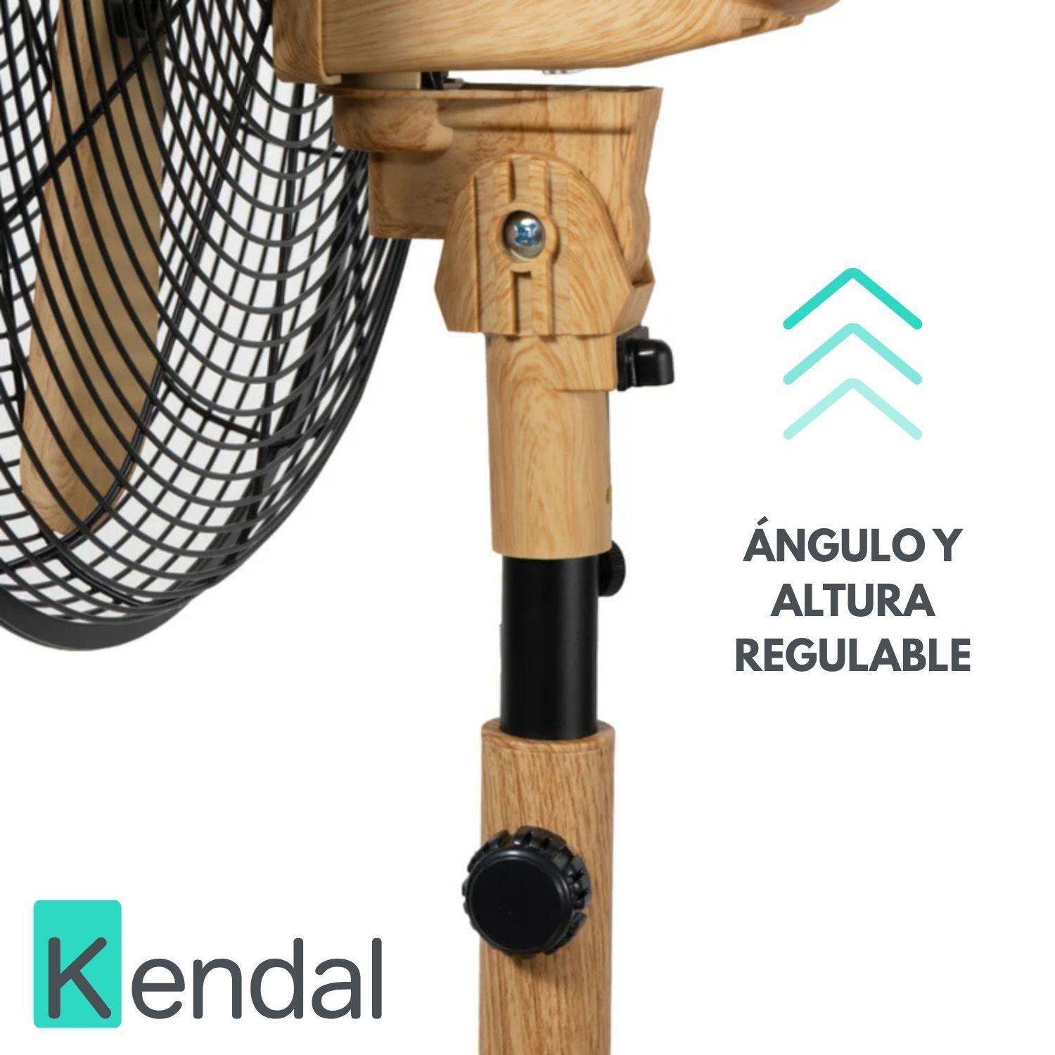 Ventilador Pedestal Silencioso Madera 16 Kzf 1616f Kendal-3