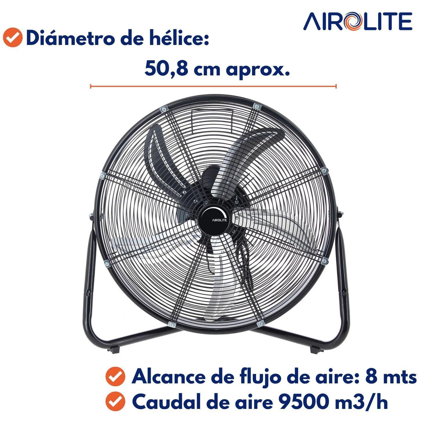 Ventilador Pie Ajustable Alto Rendimiento V20aav6 Airolite-5