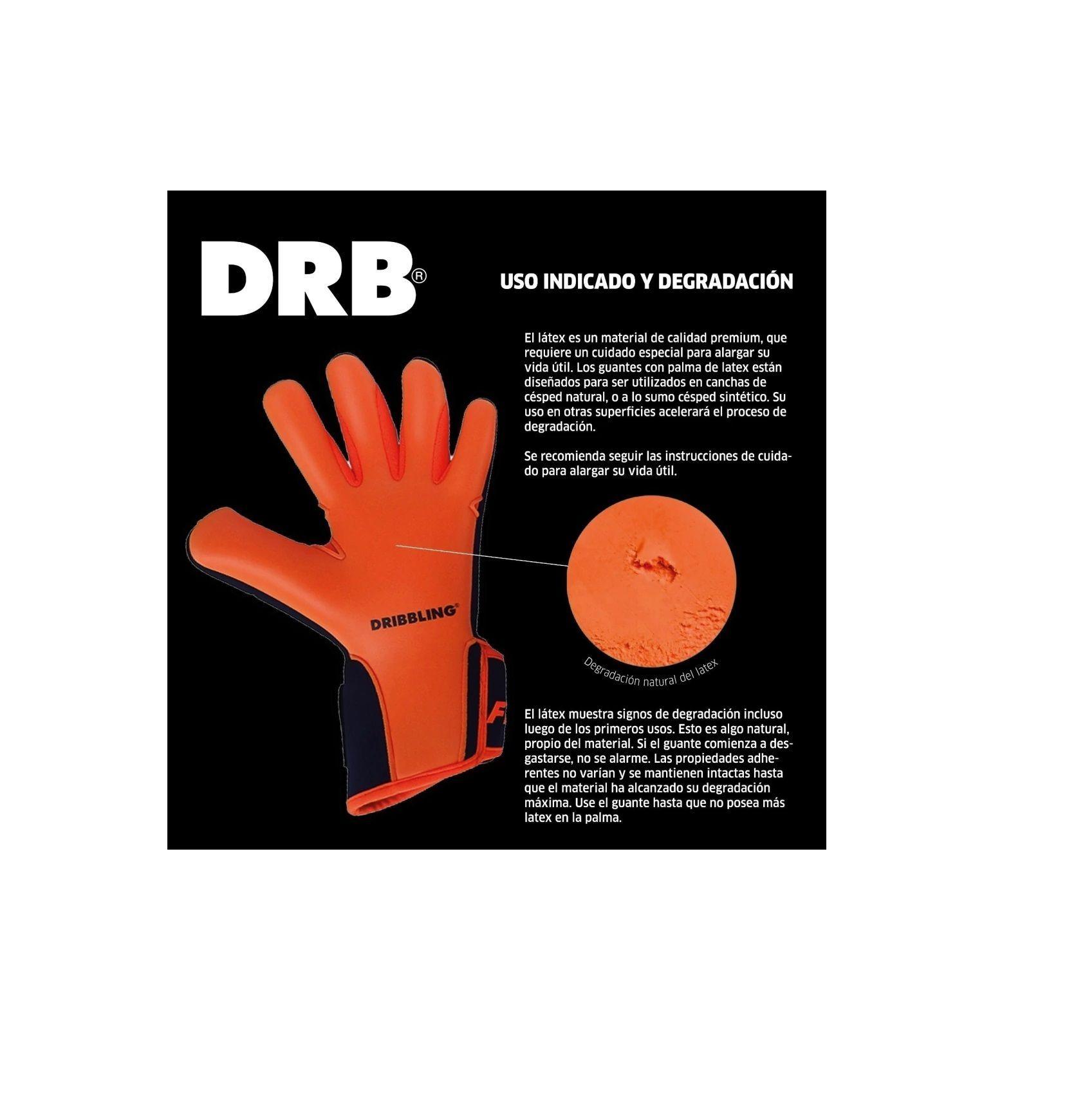 Guantes Arquero Portero Futbol Drb Leader Pro Latex Aleman-3