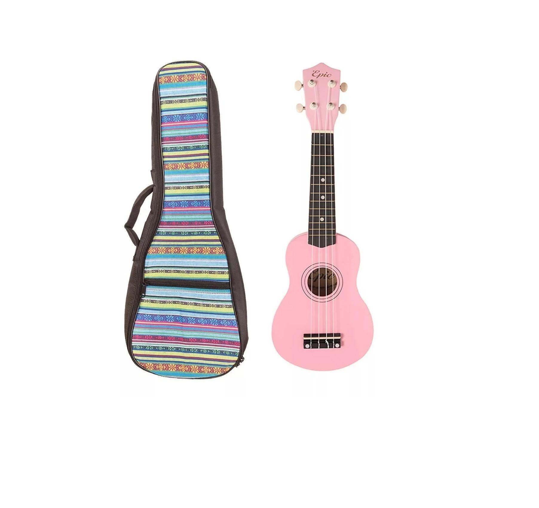 Ukelele Epic 21 Soprano Uk2101 Colores + Funda Estilo Maori-4