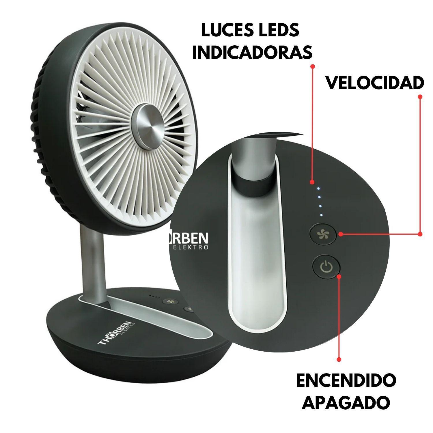 Ventilador Escritorio Silencioso 4velocidades Thor Flex Ifan Thorben-2
