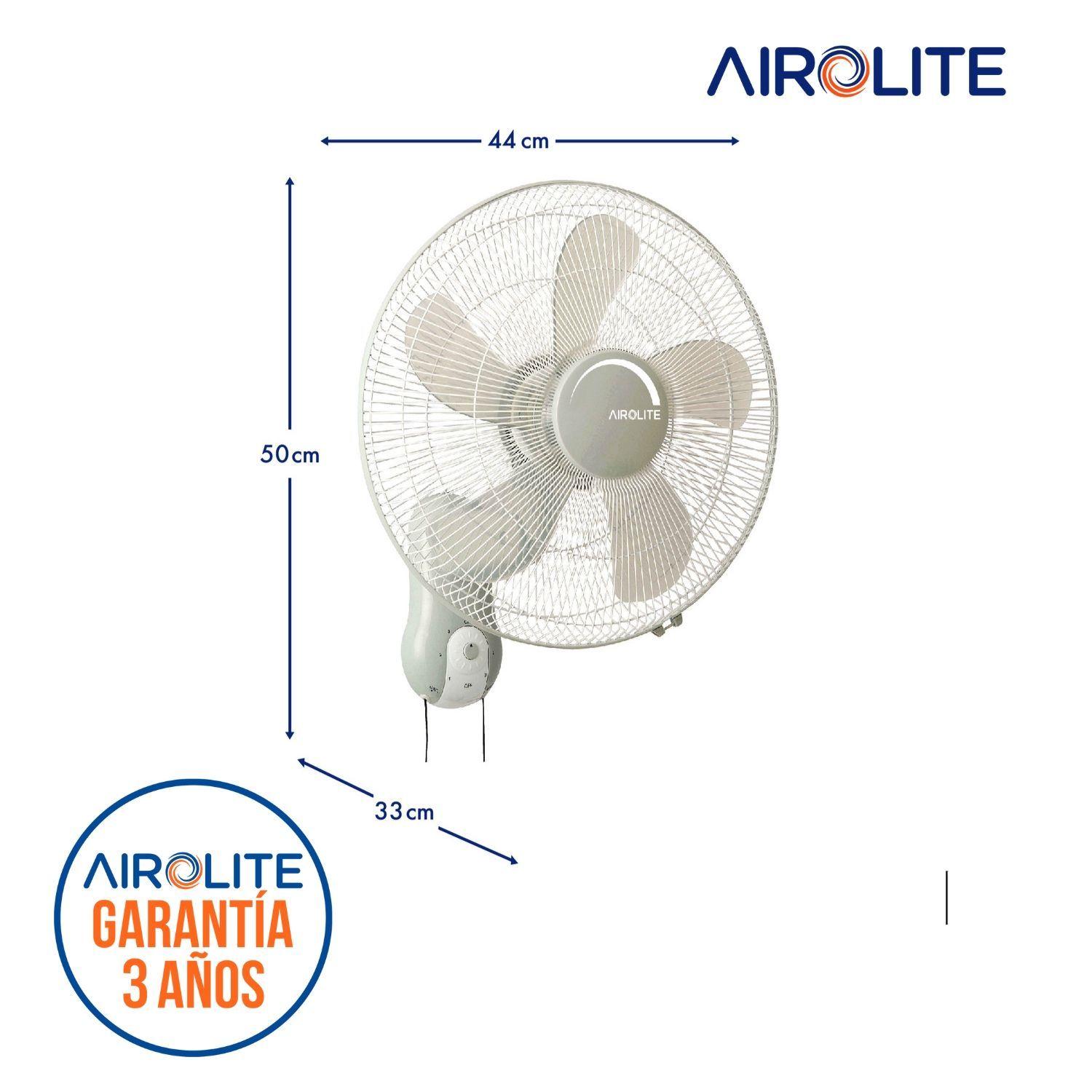 Ventilador Pared Muro Silencioso Con Piola V16m6 Airolite-5