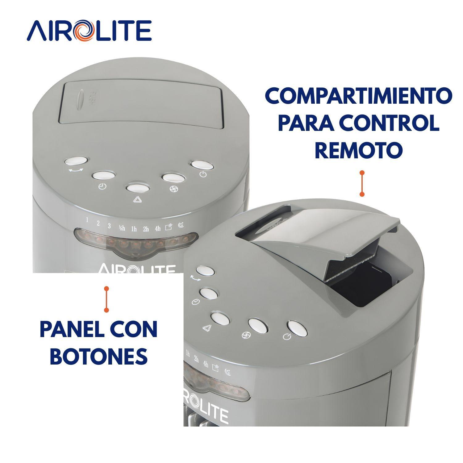Ventilador Torre Pie Silencioso Control Remoto Vt04r Airolite-4
