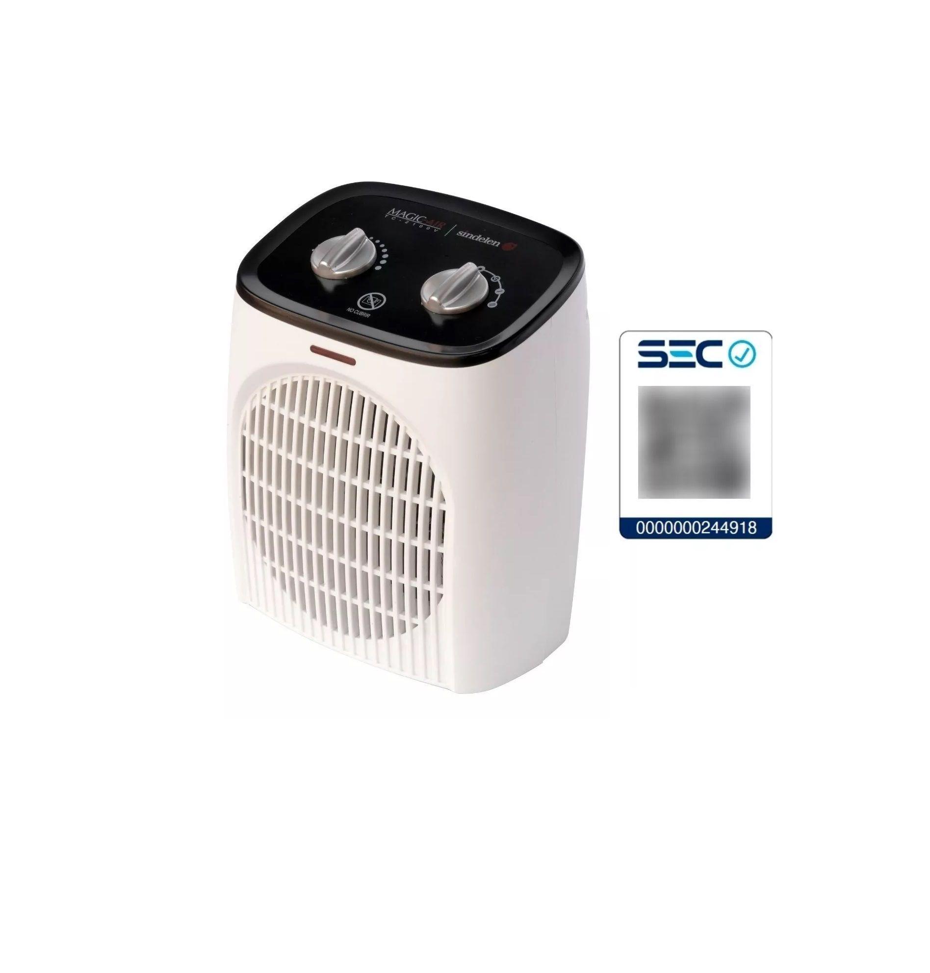 Termoventilador Calefactor Sindelen Tc-2100v 25m2 Apto Baños-3