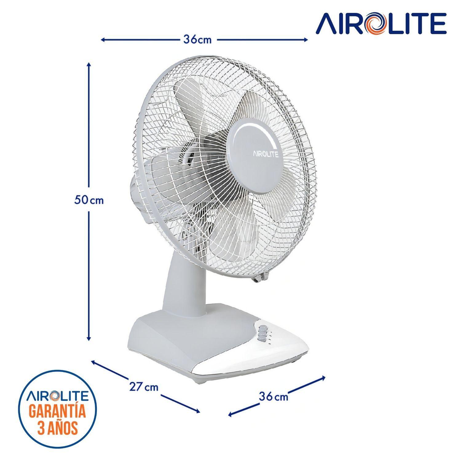 Ventilador Sobremesa Silencioso Oscilante 12 V12s6 Airolite-6