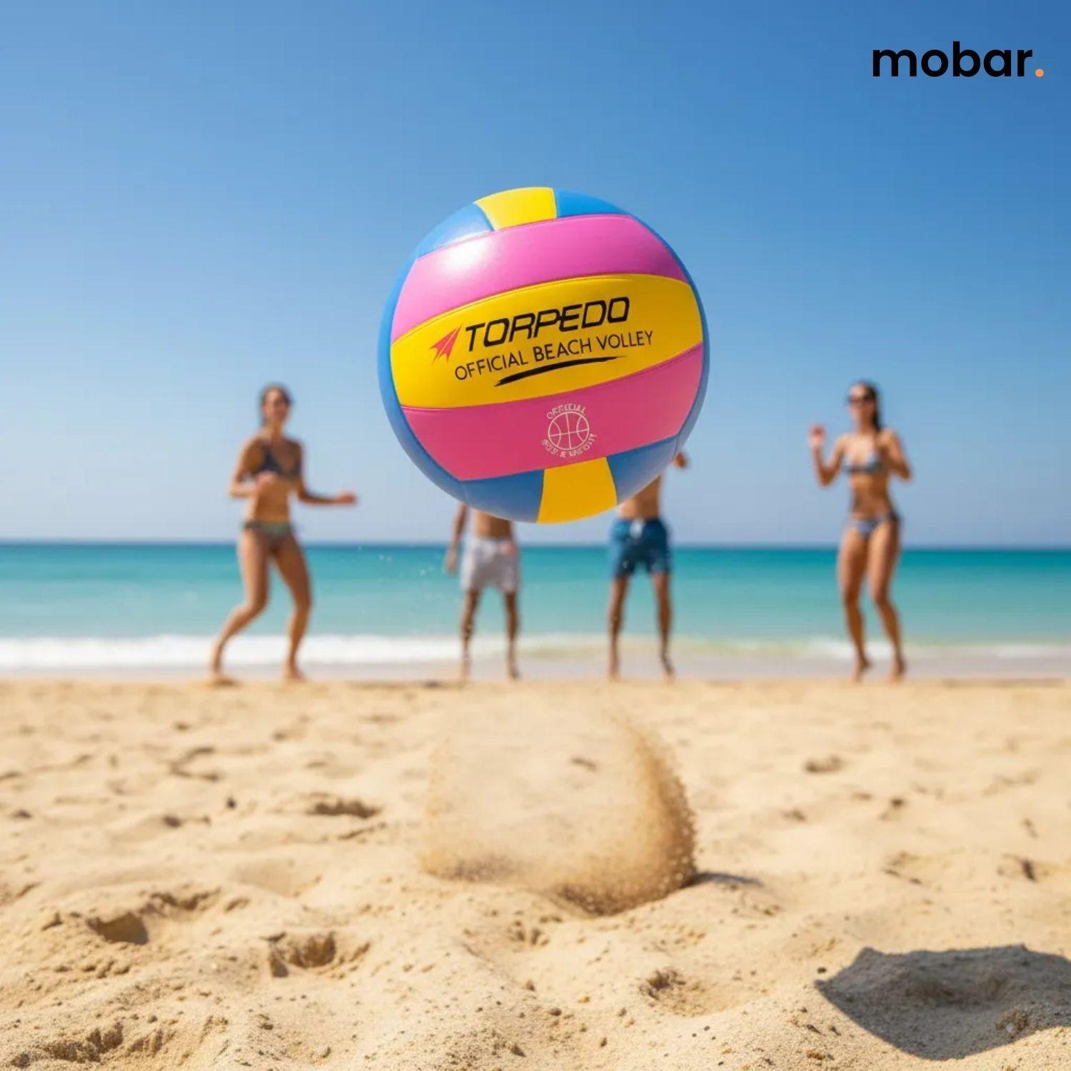 Balon Voleibol Playa Beach Volley N 5 Fucsia Torpedo Tama o y Peso Oficial-2