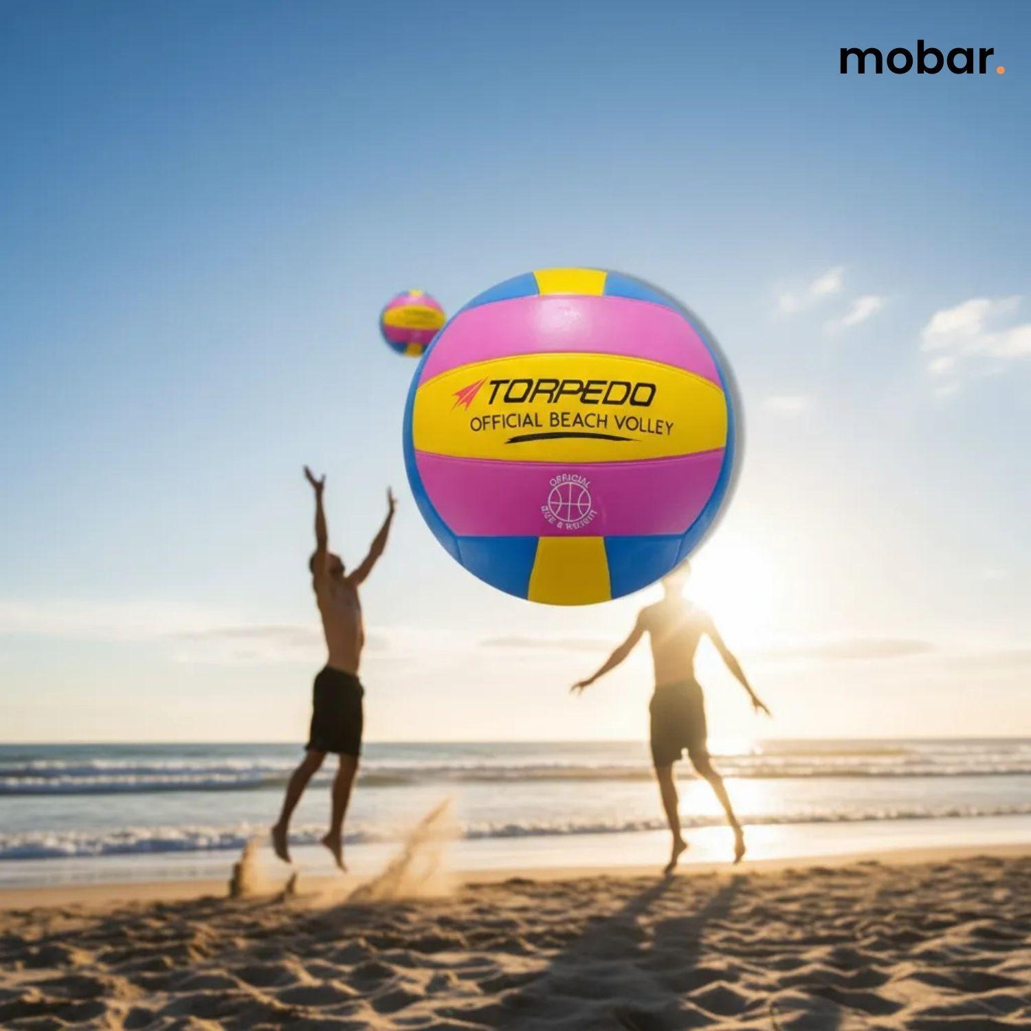 Balon Voleibol Playa Beach Volley N 5 Fucsia Torpedo Tama o y Peso Oficial-4