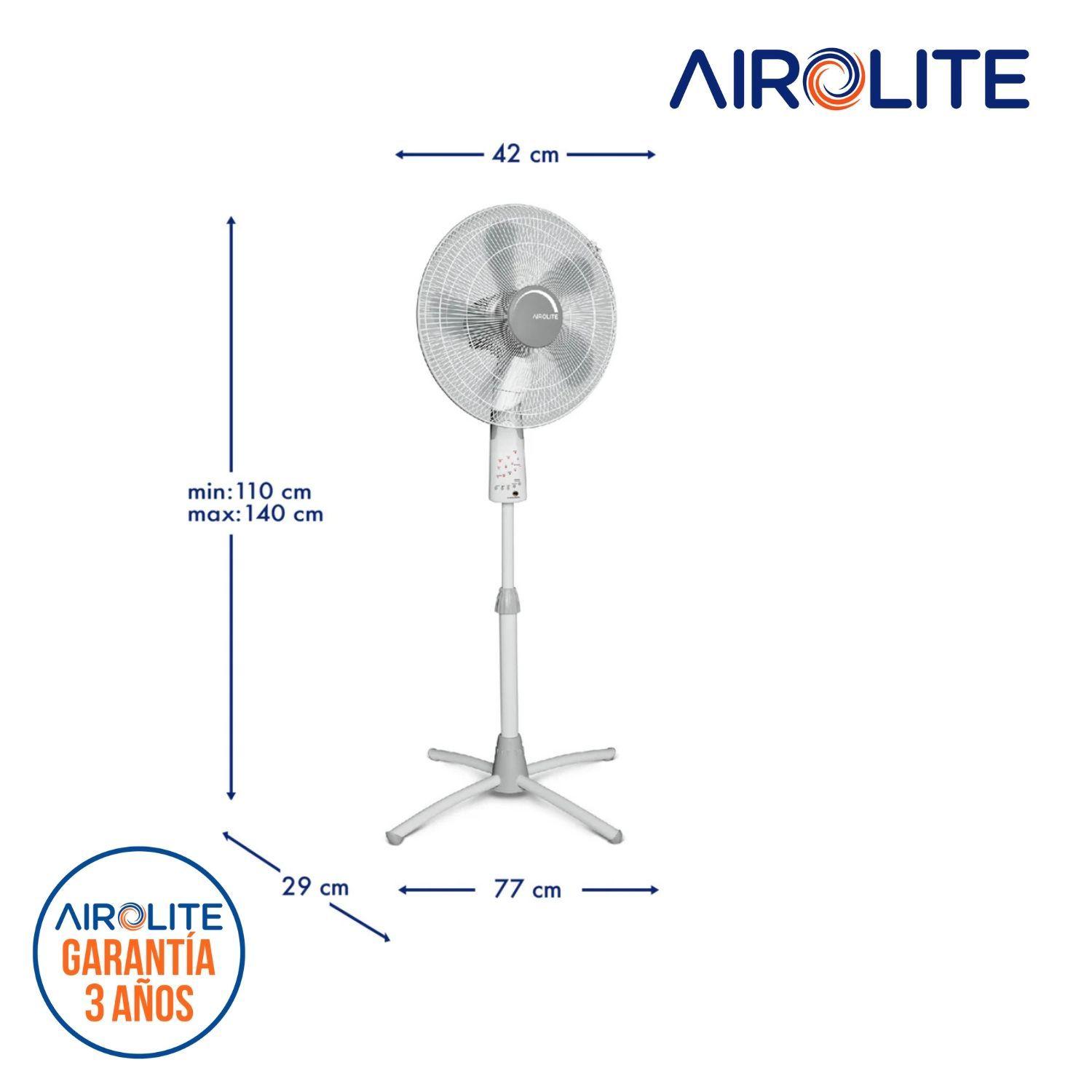 Ventilador Pedestal Pie Silencioso 16 C/r  V16p6r Airolite-3