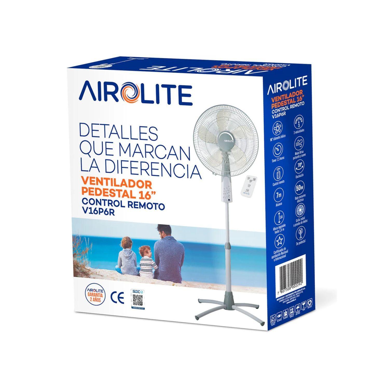 Ventilador Pedestal Pie Silencioso 16 C/r  V16p6r Airolite-6