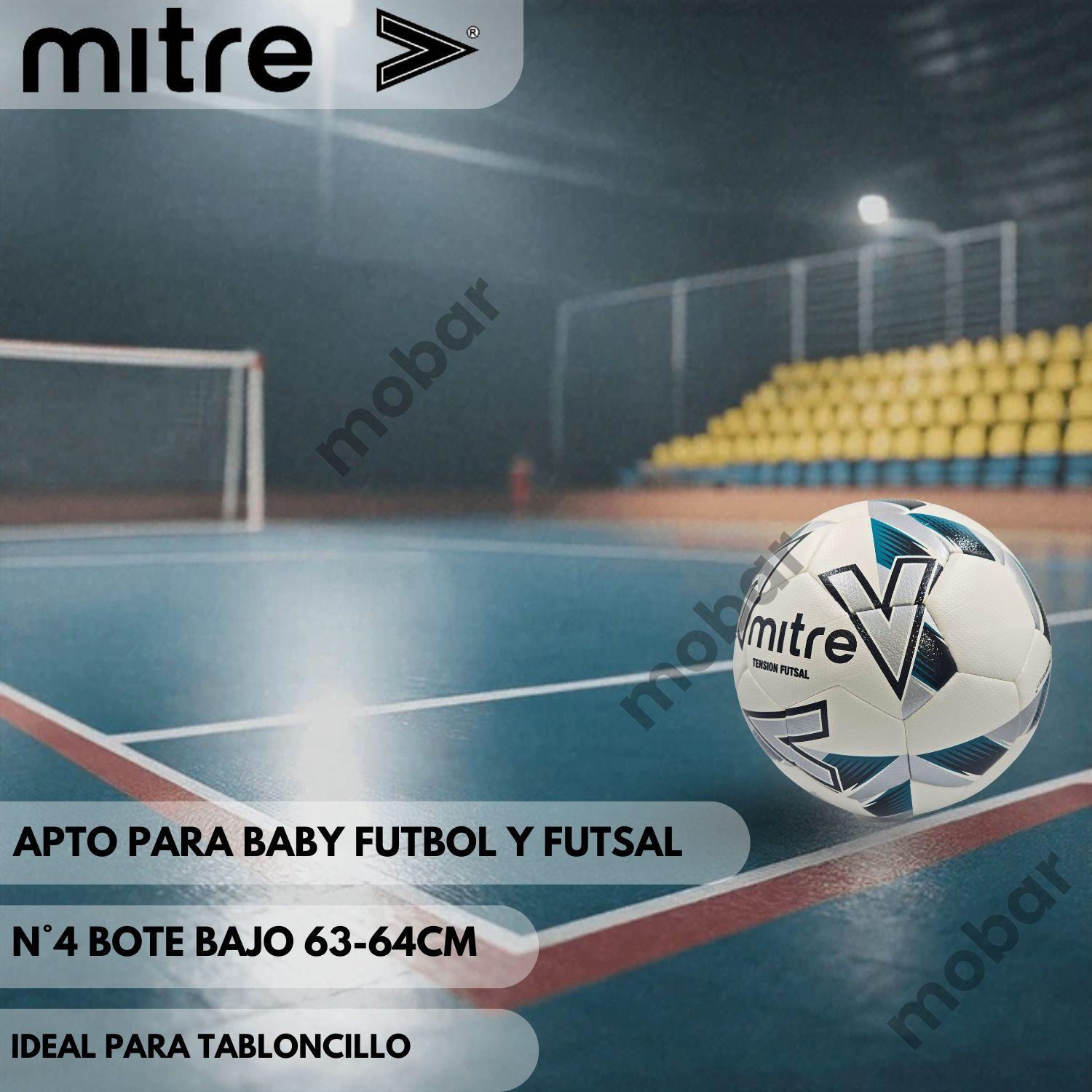 Balon Baby Futbol Futbolito Futsal N4 Mitre Tension Bot Bajo-6
