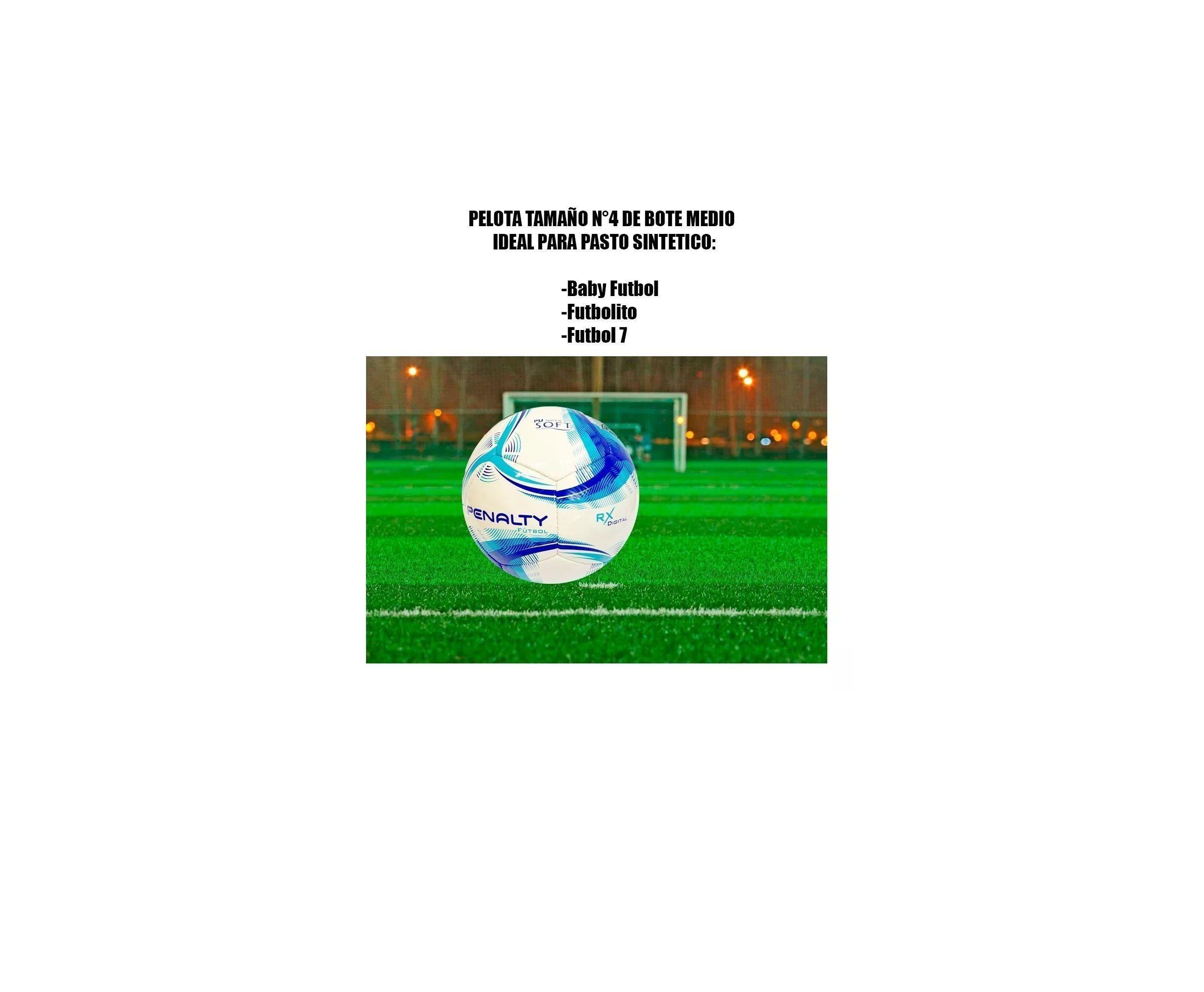 Balon Futbolito Baby Futbol 7 N°4 Penalty Rx Digital Bote Medio-3