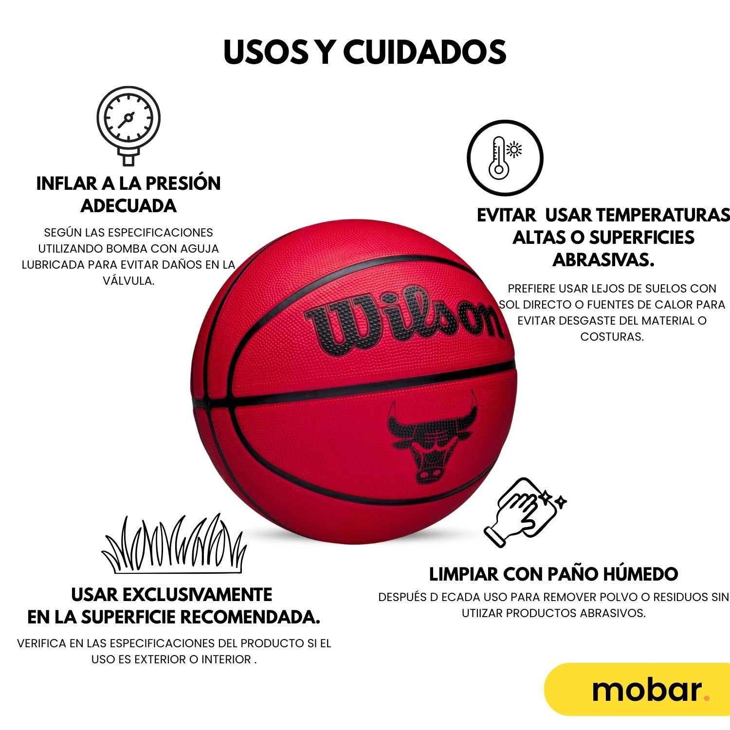 Pelota Basquetbol Balon Basketball Wilson Solid Chicag Bulls-7