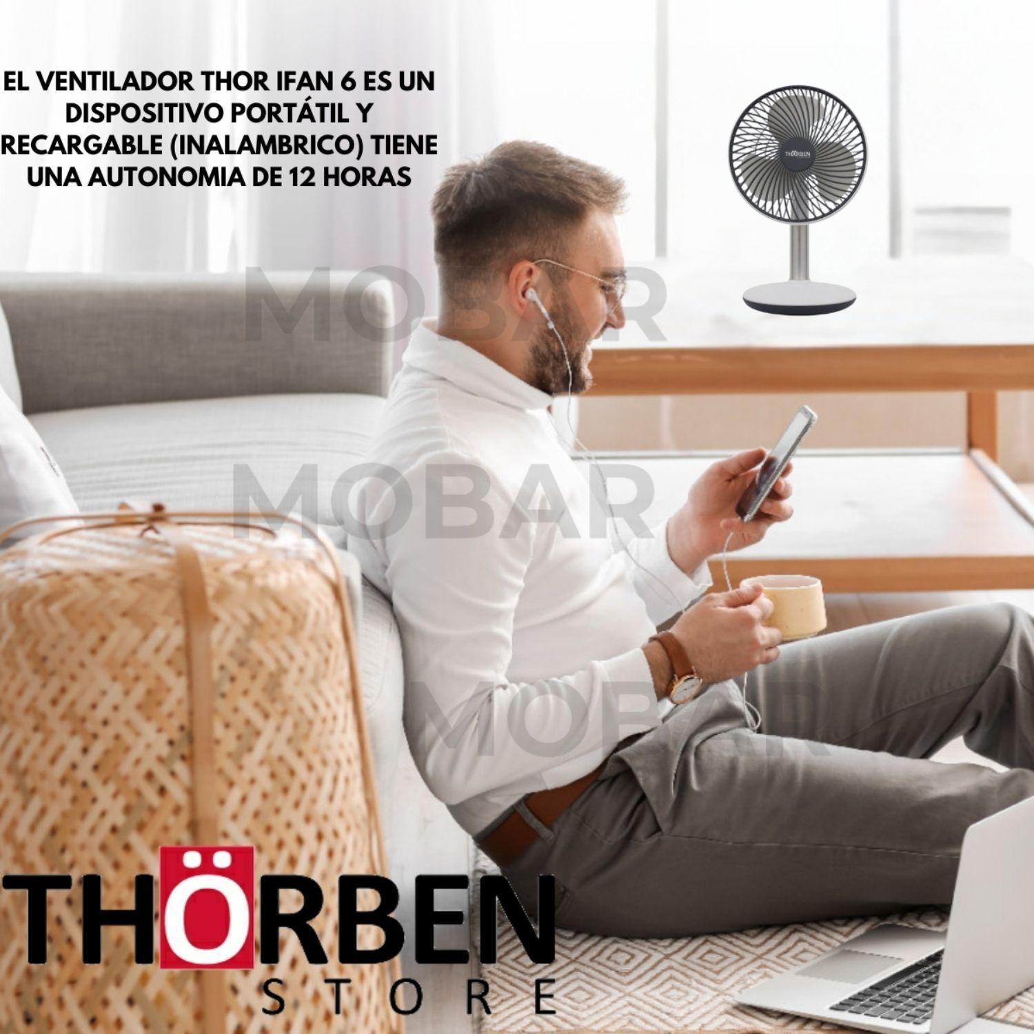 Ventilador Escritorio Inalámbrico 12hrs Thorben Thor Ifan 6 Personal-6