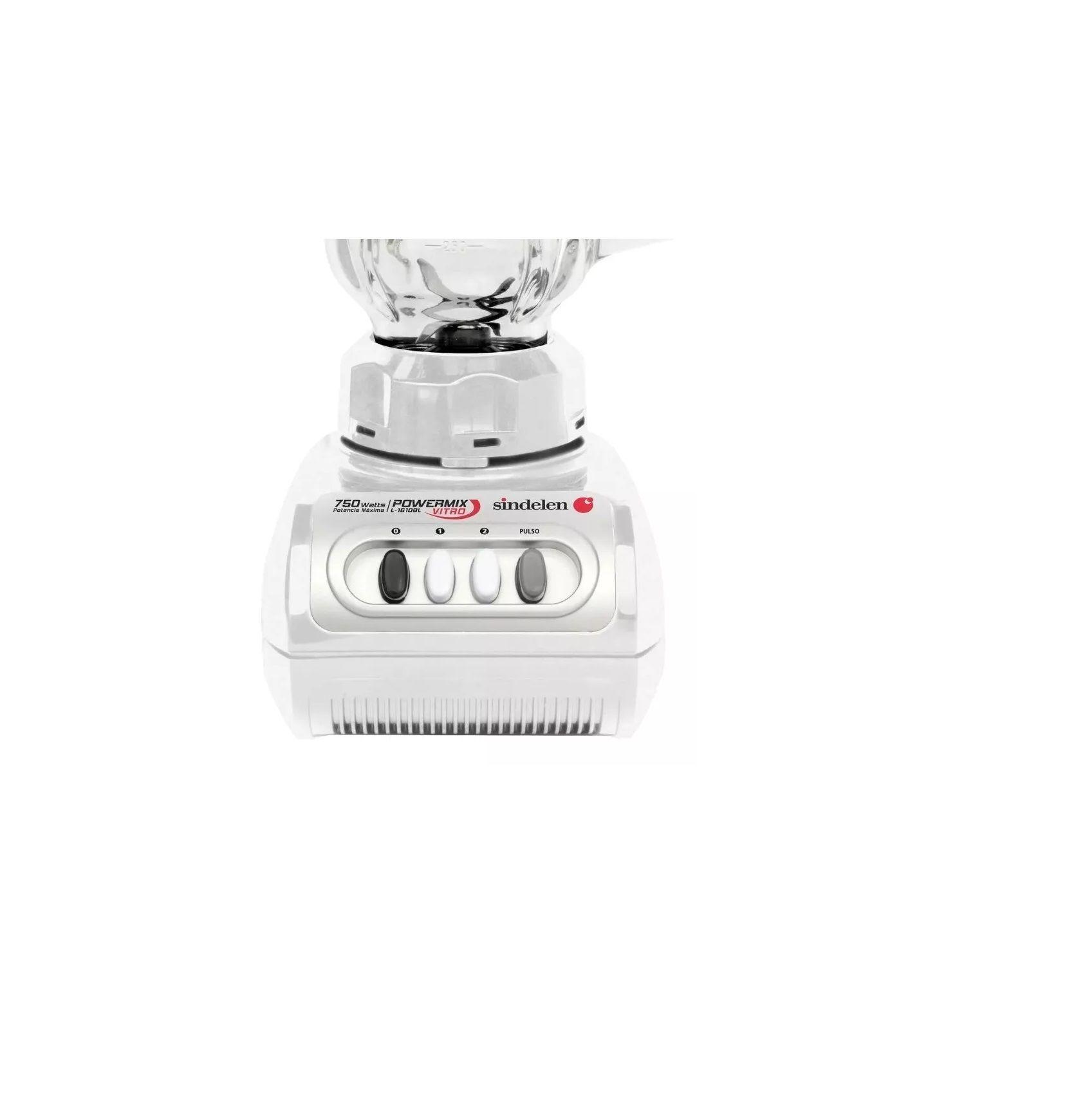 Licuadora Juguera Sindelen L-1610BL Jarro Vidrio 1,5lt 750w-4