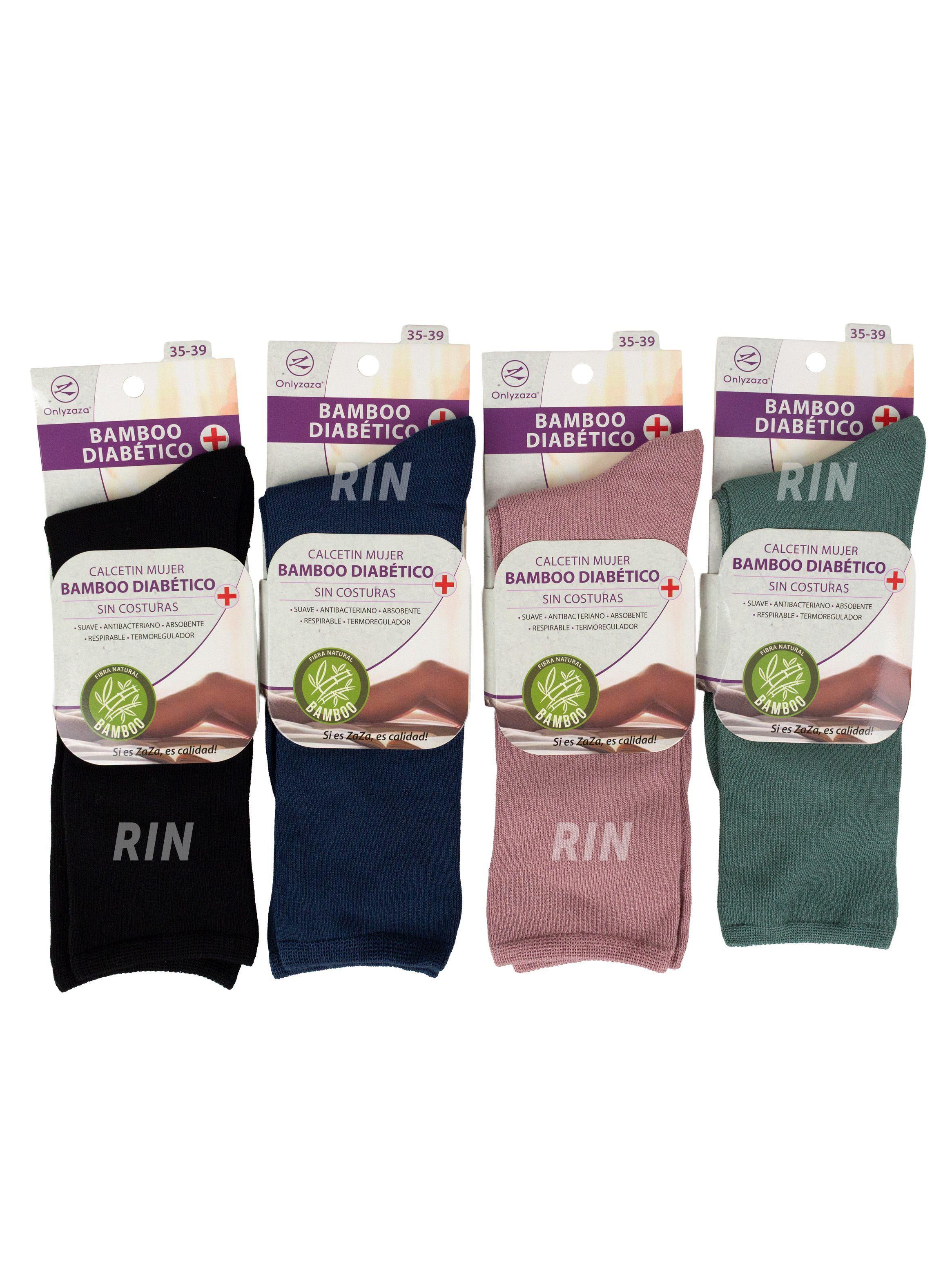 Calcetin Bambu Mujer Sin Costura 6 Pares-2