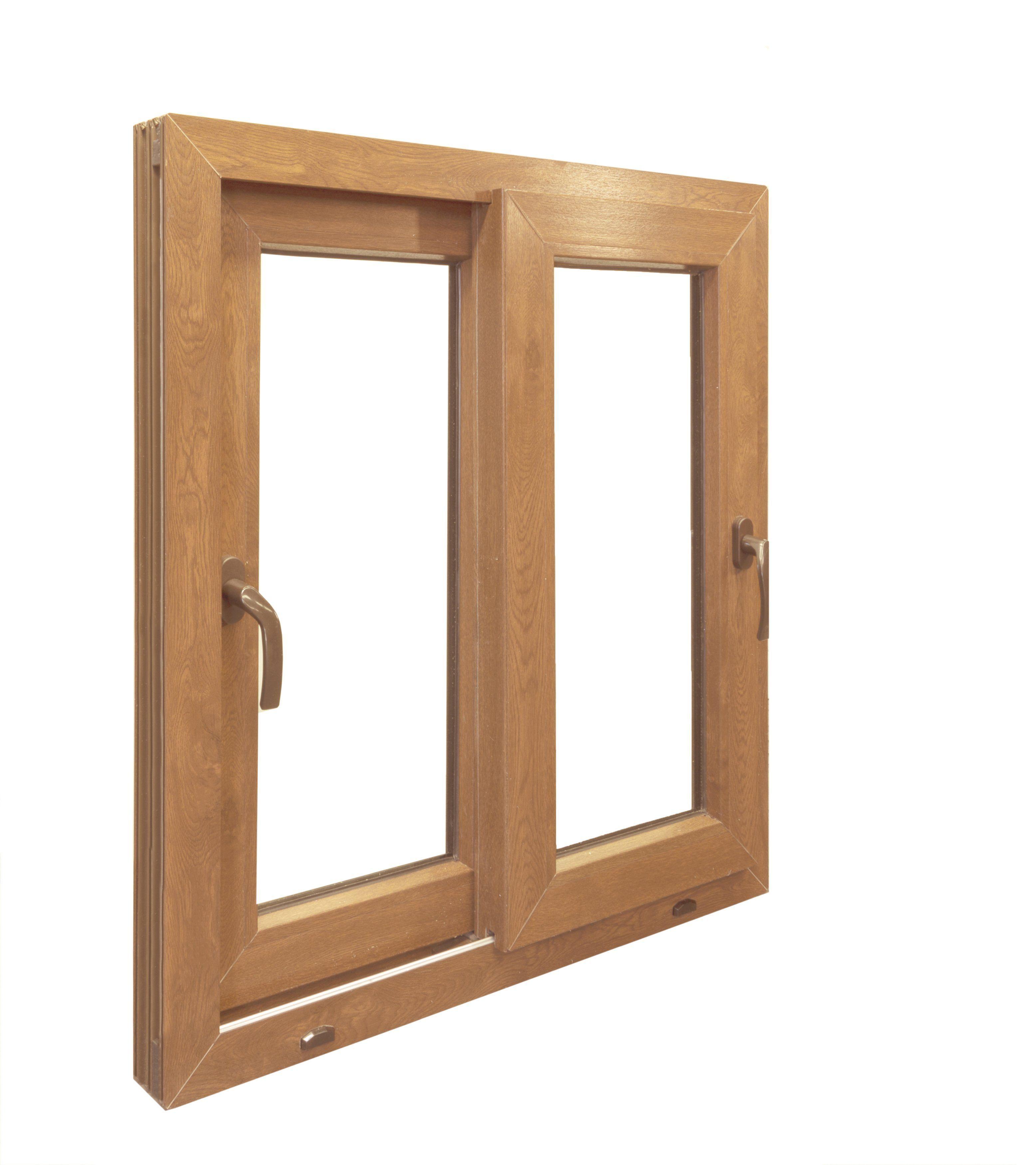 Ventana Europea Termopanel 4mm 4mm 121x100 Roble-1
