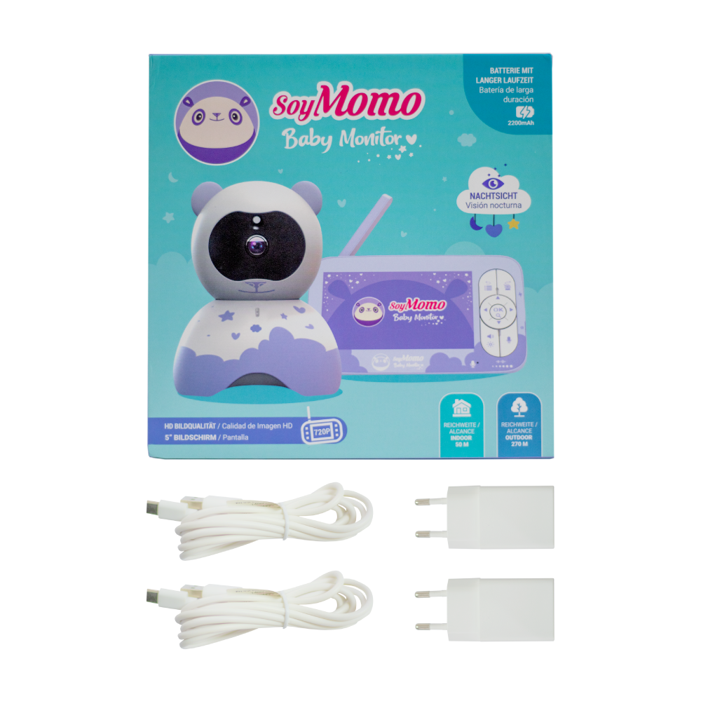 MONITOR DE BEBE PRO 1.0 BLANCO SoyMomo-5