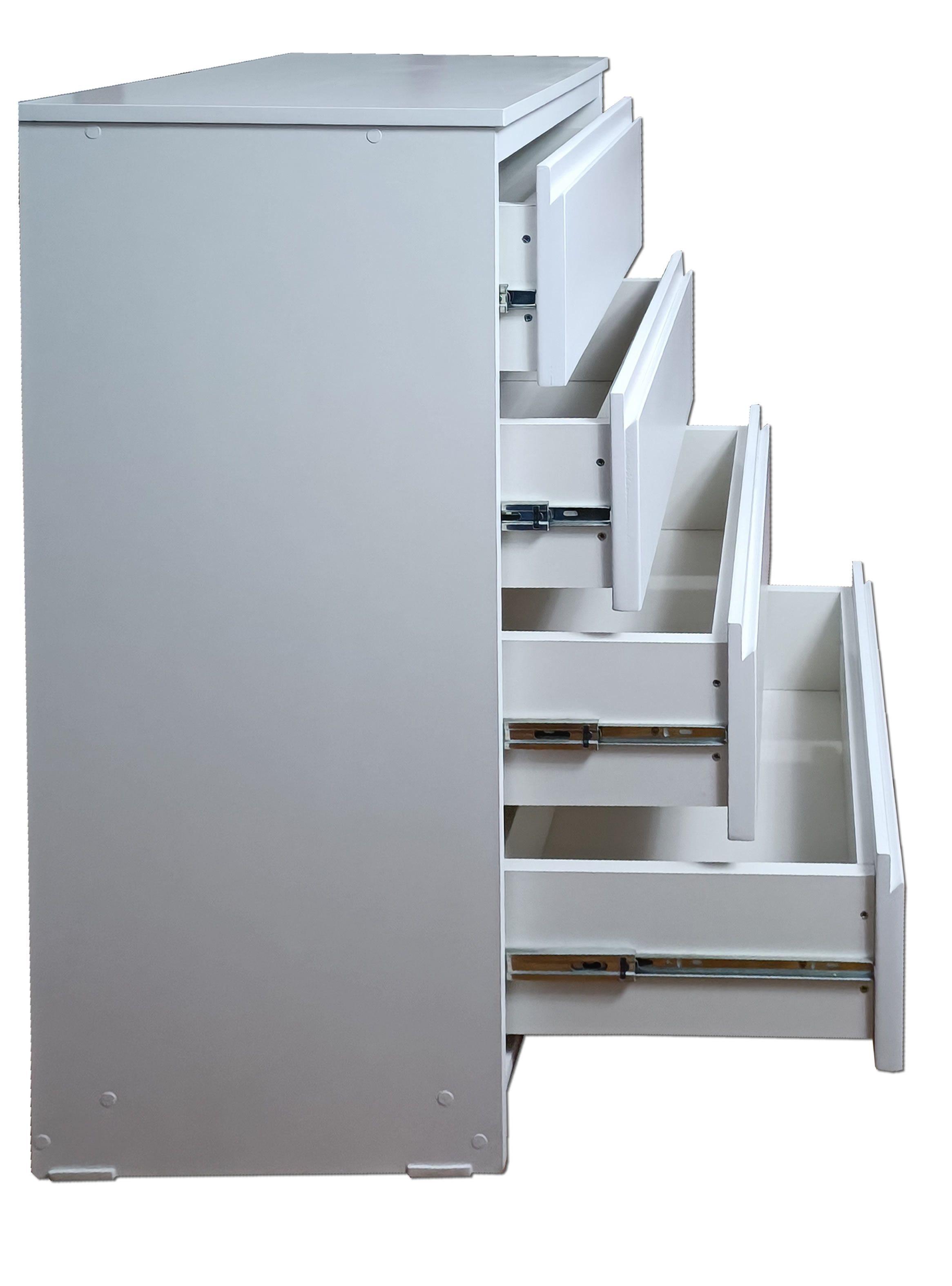 Cajonera 4 Cajones Blanca Premium-4