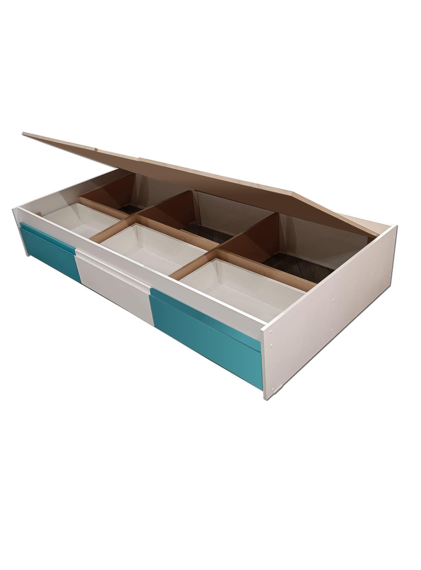 Cama con Baranda Infantil Montessori 1 Plaza Linea Minimal Calipso blanco Calipso-2