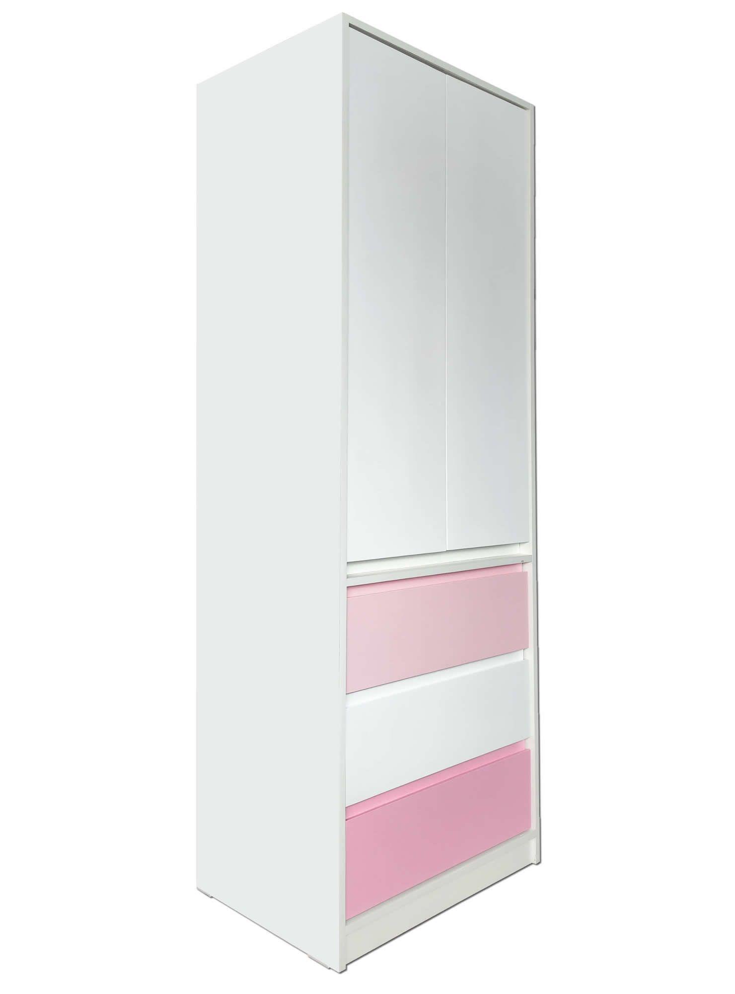 Closet Linea Minimal Rosa Pastel Blanco Rosado-2