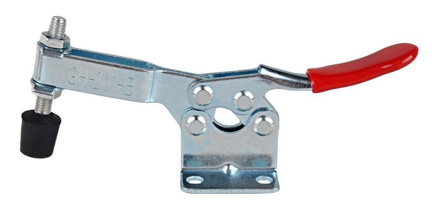 Pack 2 Clamp Presión Vertical Gh-201b 100kg Tirador Rápido-2
