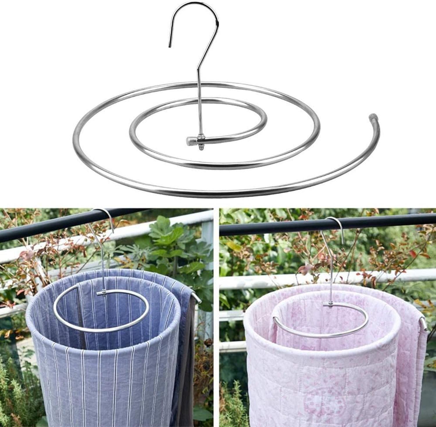 Colgador Espiral Secado De Sábanas Acero Inoxidable-2