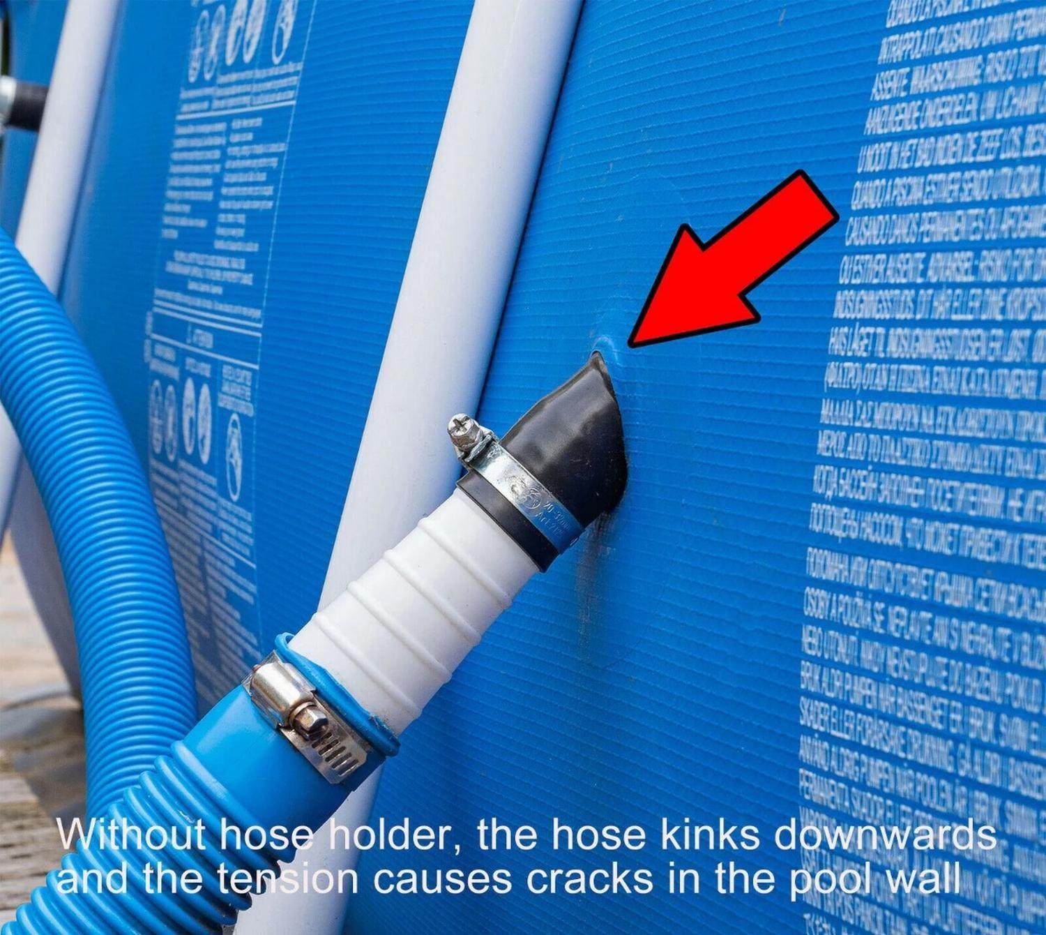 Accesorio De Fijación Soporte Para Mangueras De Piscina Celeste-4