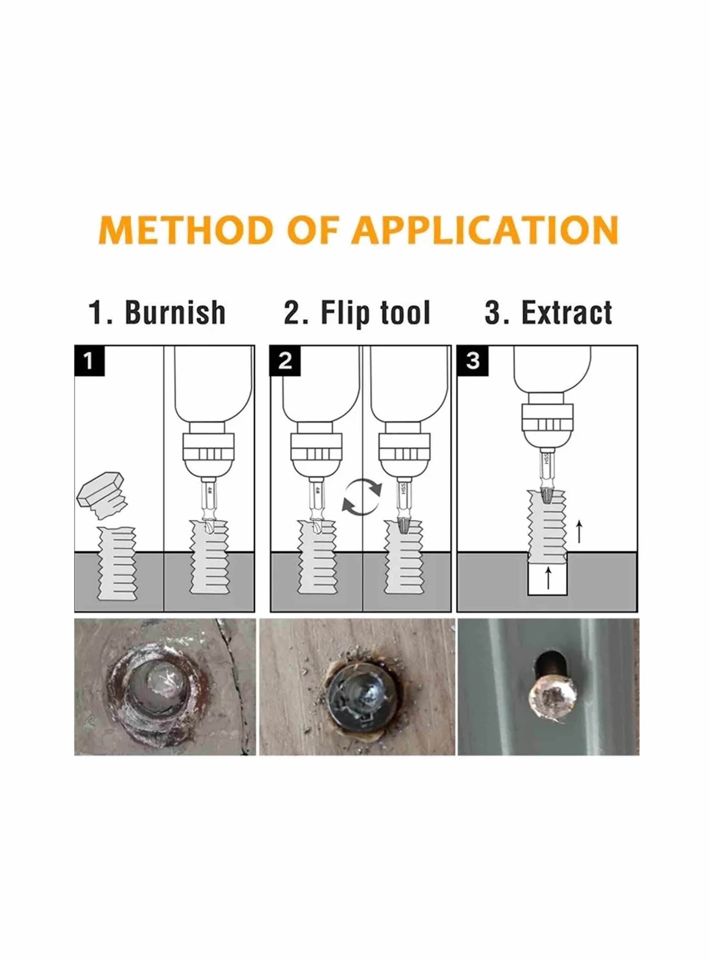 Kit De Herramientas Extracción De Tornillos Dañados Taladro-1