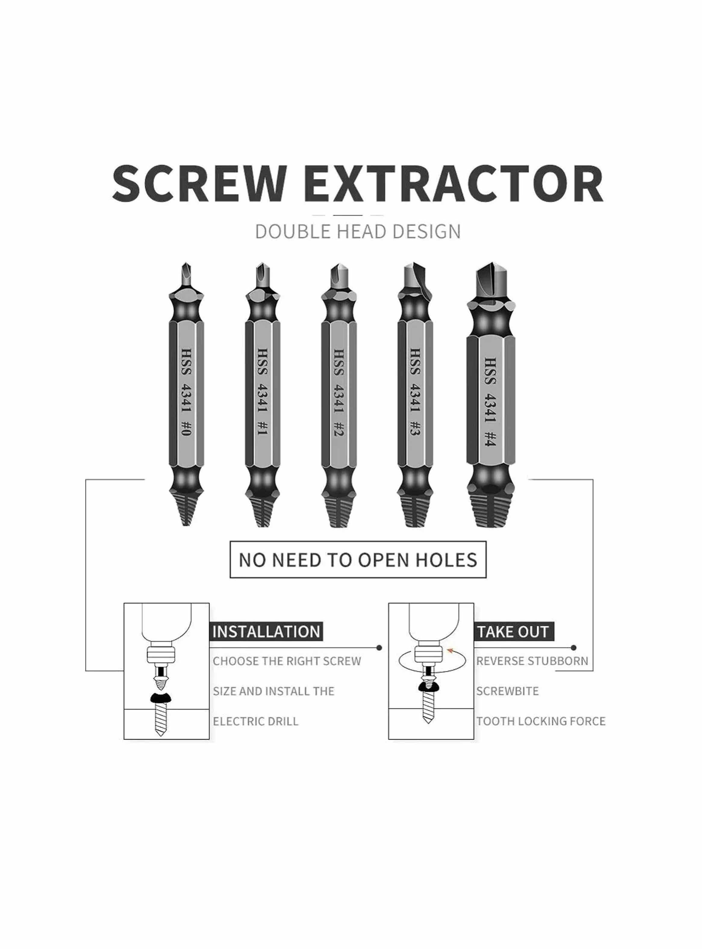 Kit De Herramientas Extracción De Tornillos Dañados Taladro-3