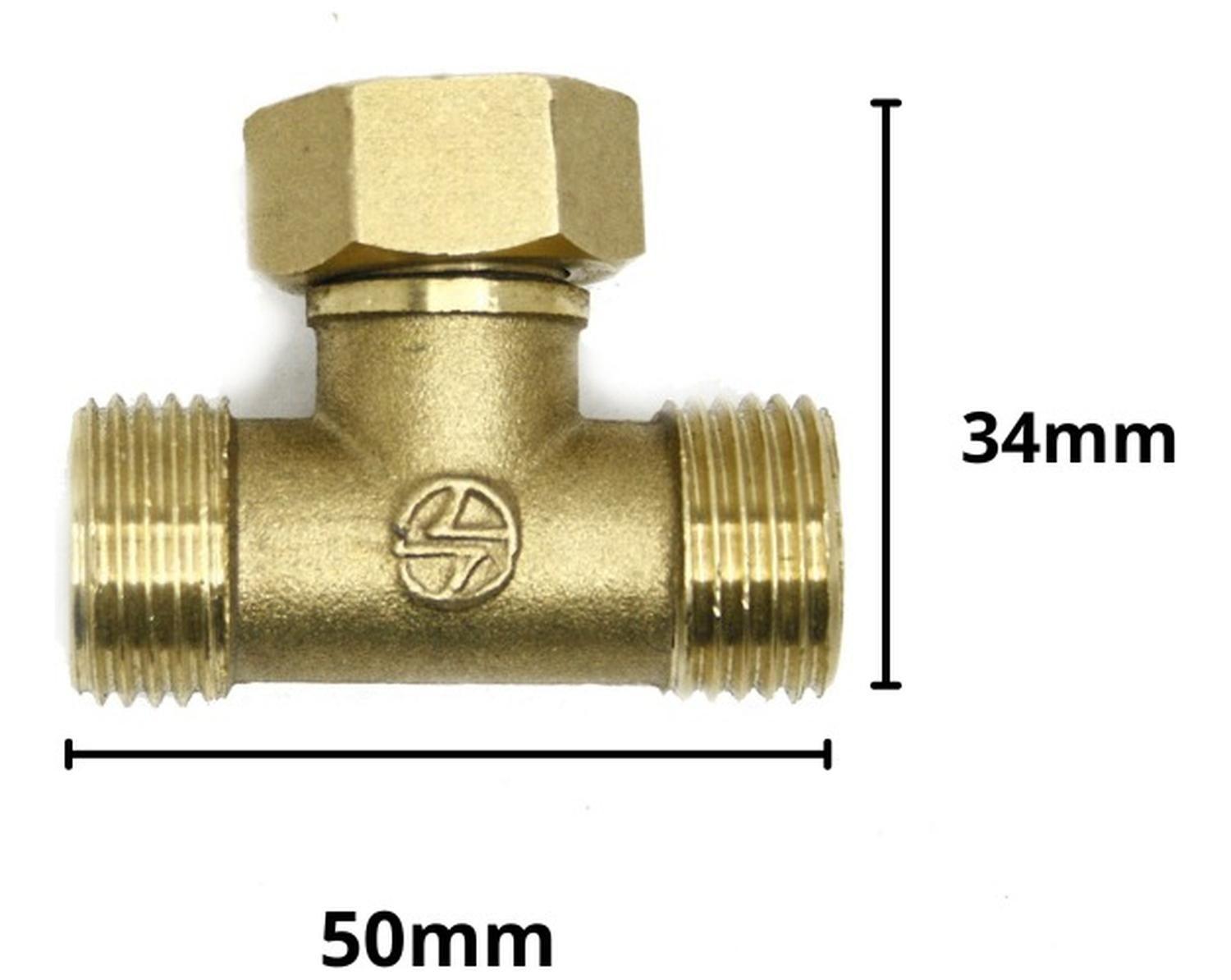Conector Tipo T Macho Hembra Rosca 1/2 He Hi He Derivación - Macho-hembra-macho-4