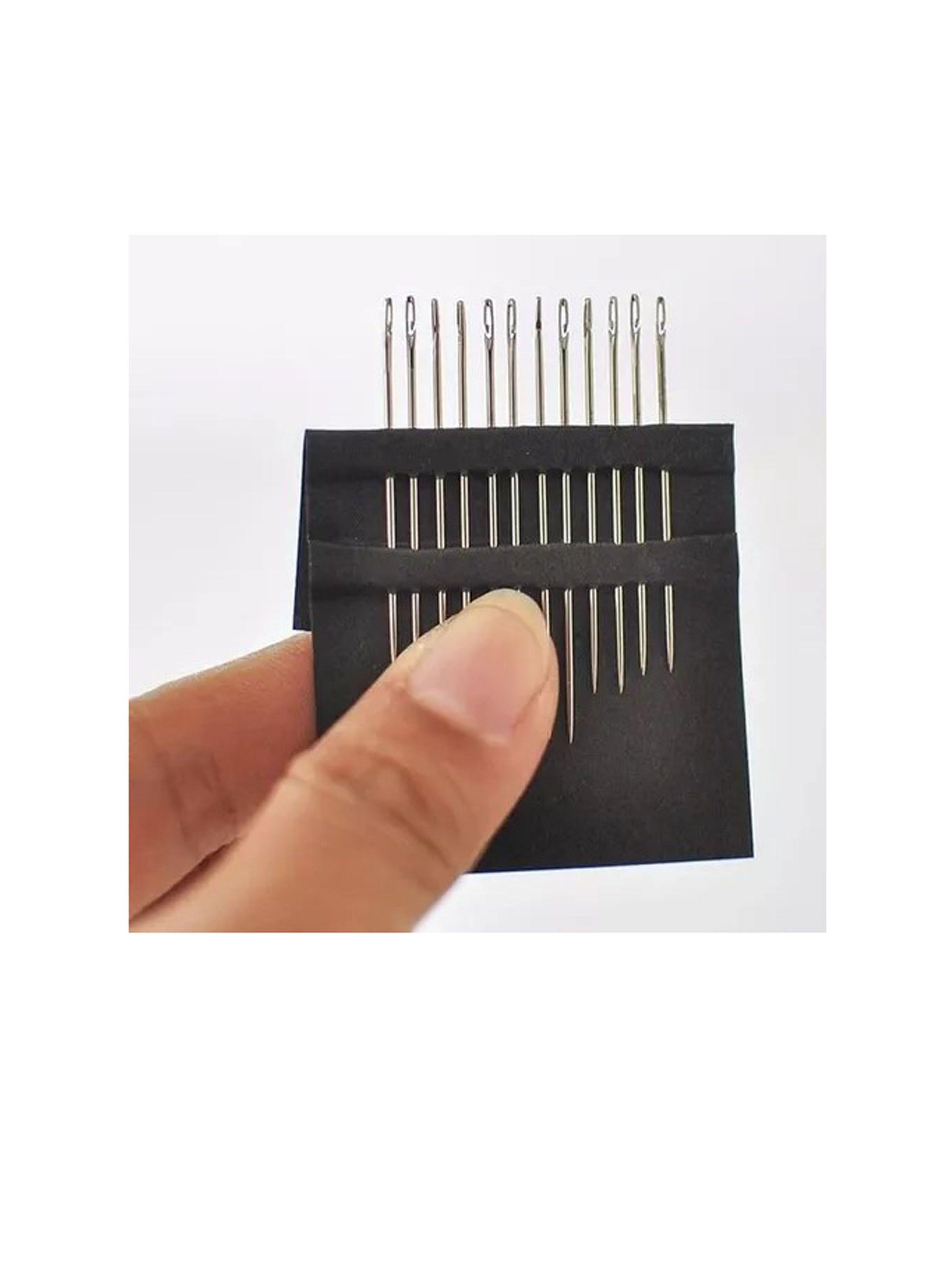 Agujas De Coser Orificios Laterales Enhebrado Ciego Lateral-4