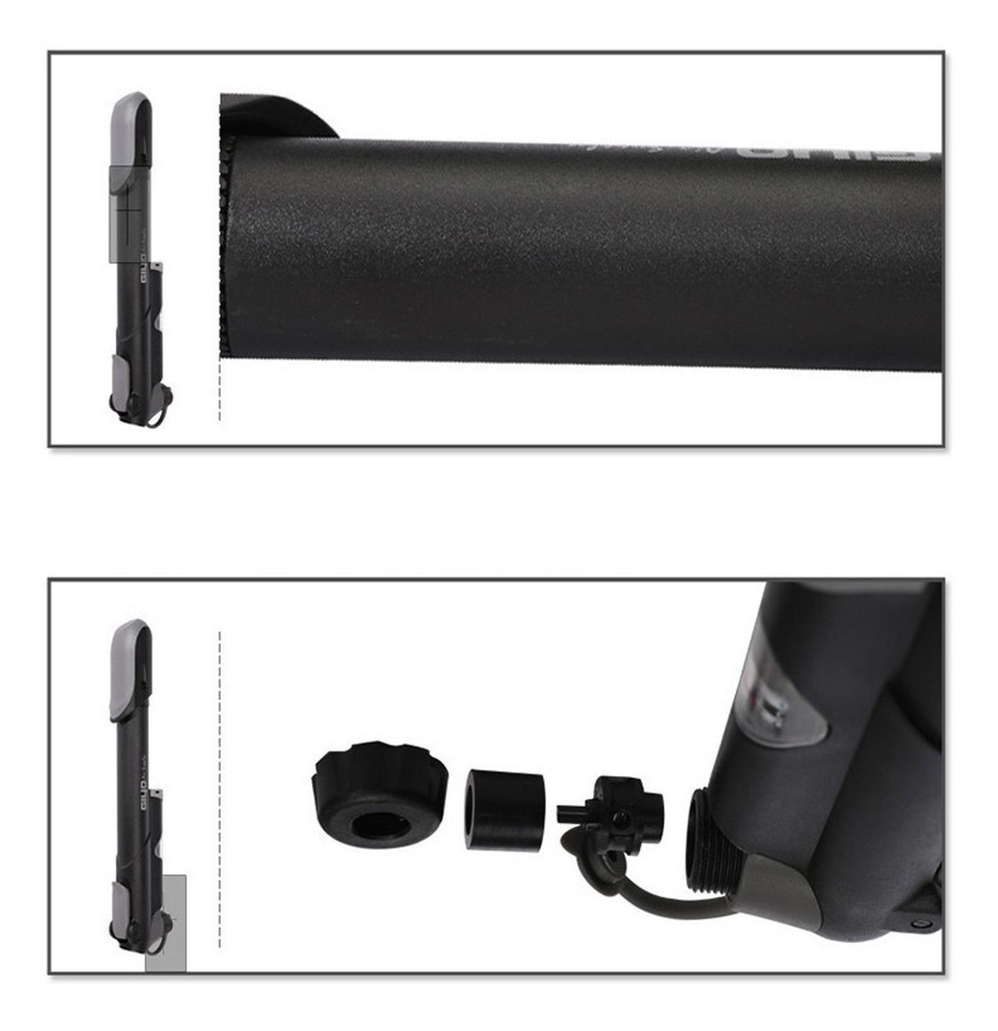 Bombin Giyo 100 Psi, Para Mtb Y Todo Uso Bicicleta Inflador Negro-3