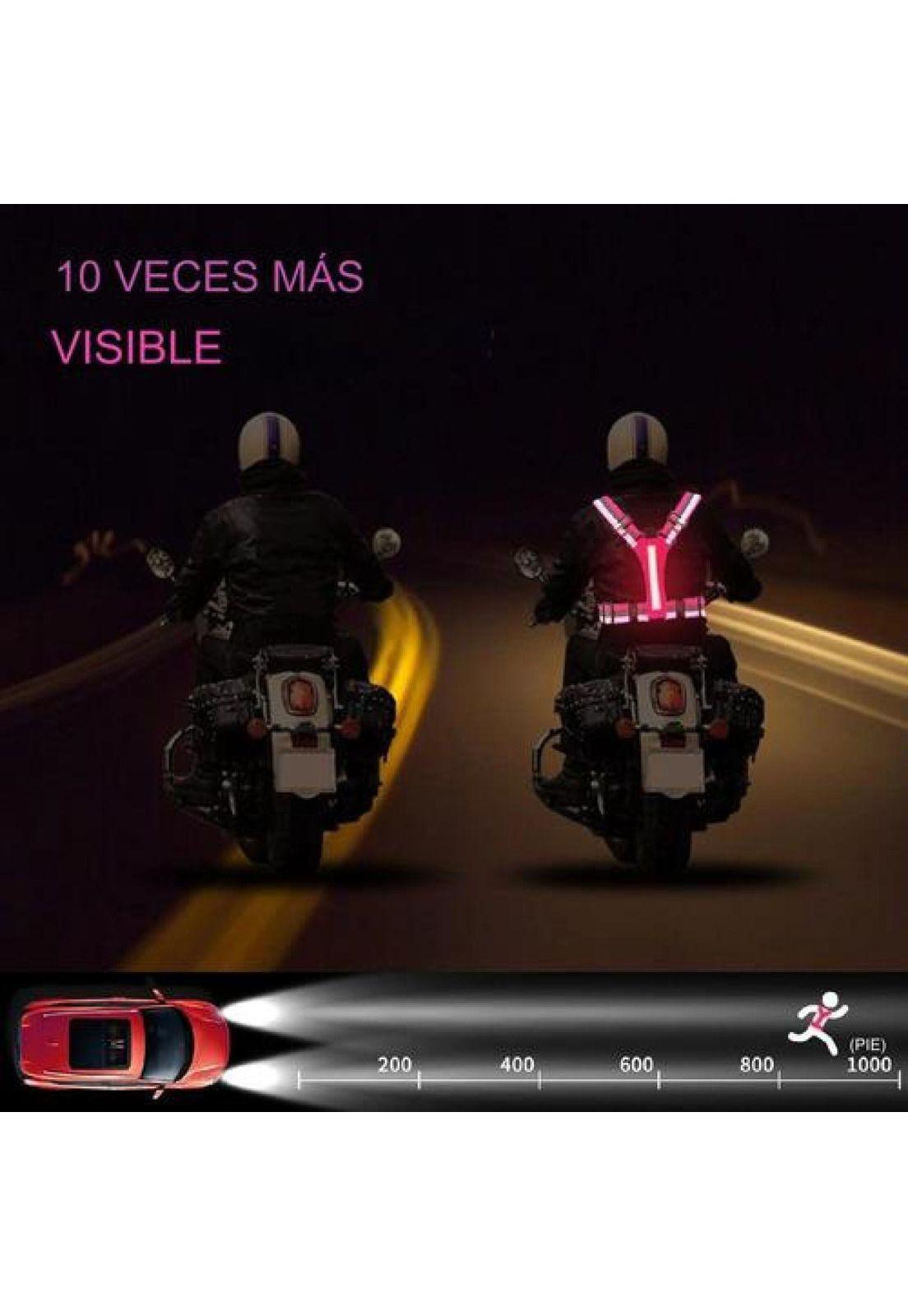 Chaleco Banano Reflectante Led Recarga Usb Correr Ciclismo-2