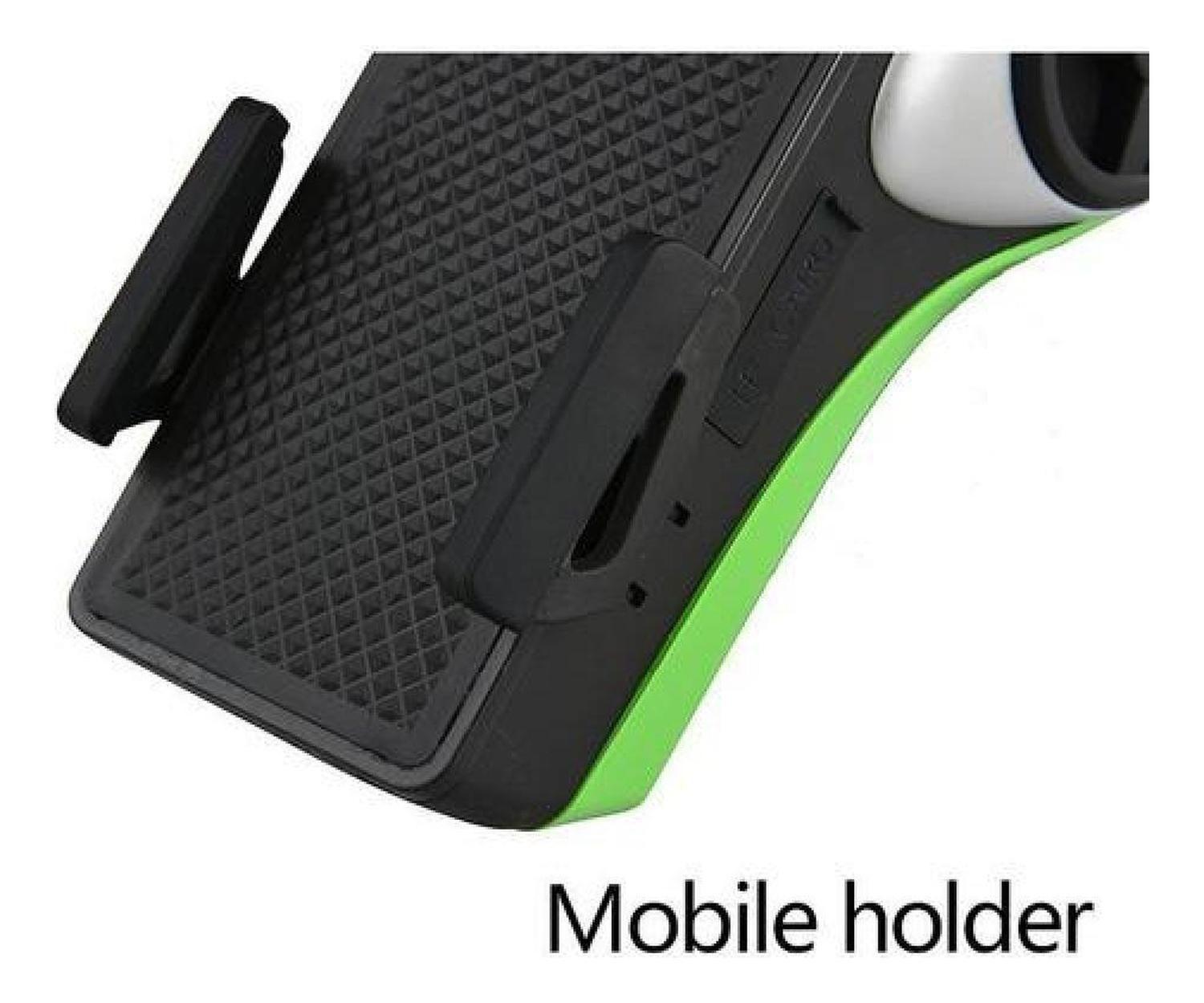 Luz Led Multifuncion Con Parlante Bocina Y Cargador Rockbros Negro Verde-6