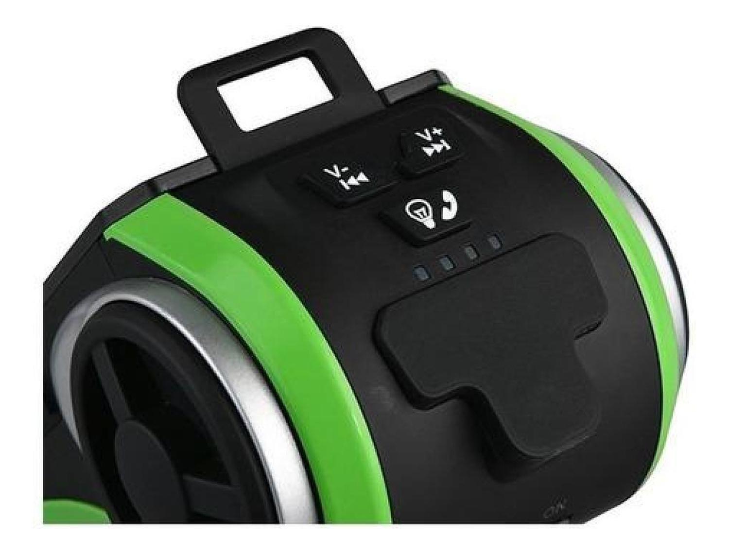 Luz Led Multifuncion Con Parlante Bocina Y Cargador Rockbros Negro Verde-8